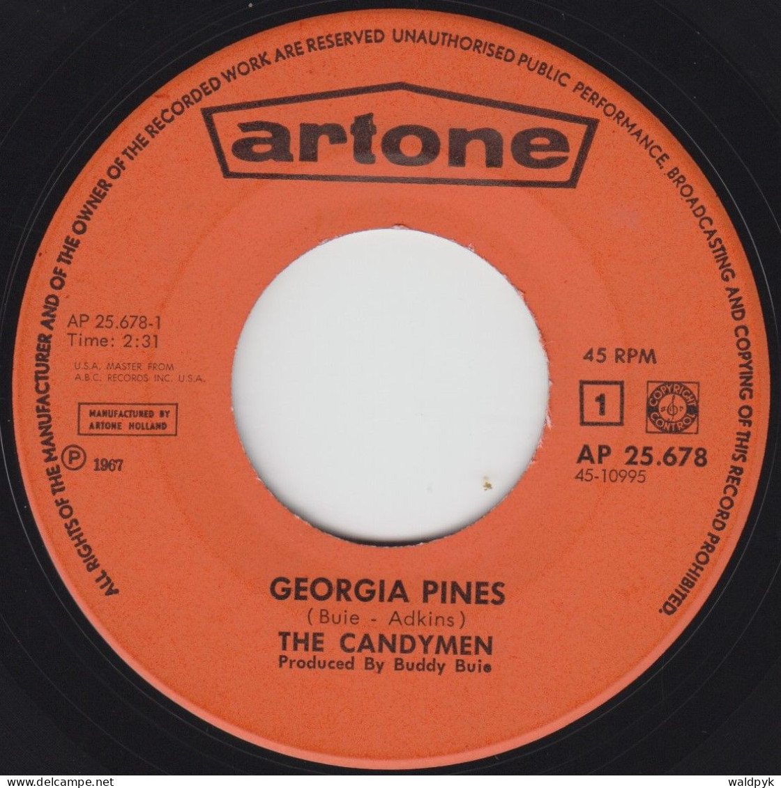 THE CANDYMEN - Georgia Pines - Otros - Canción Inglesa