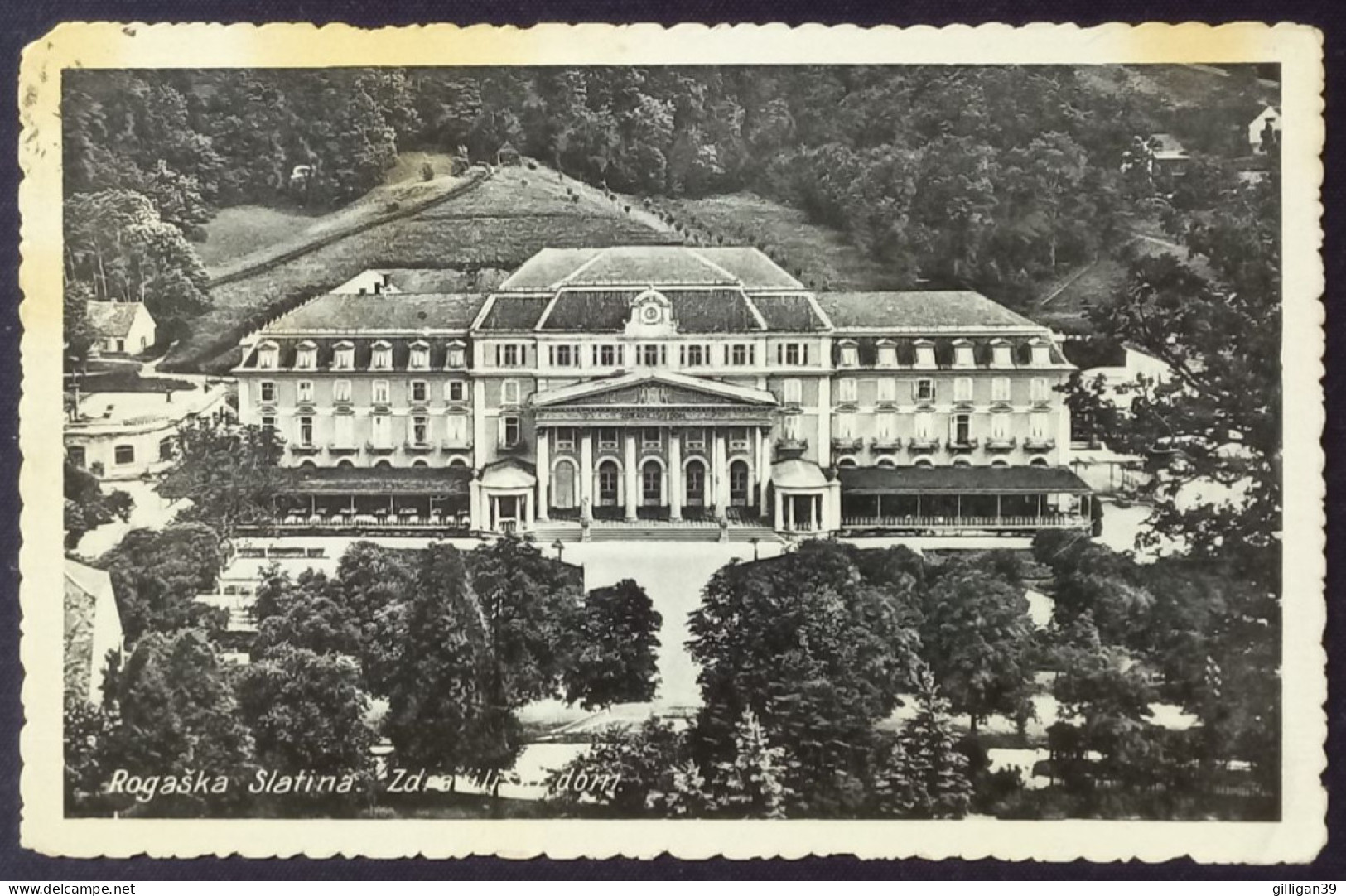 SS Feldpost 1942 - AK Rehitsch-Sauerbrunn, Rogaska Slatina, Zdraviliski Dom, Grand Hotel - Feldpost World War II