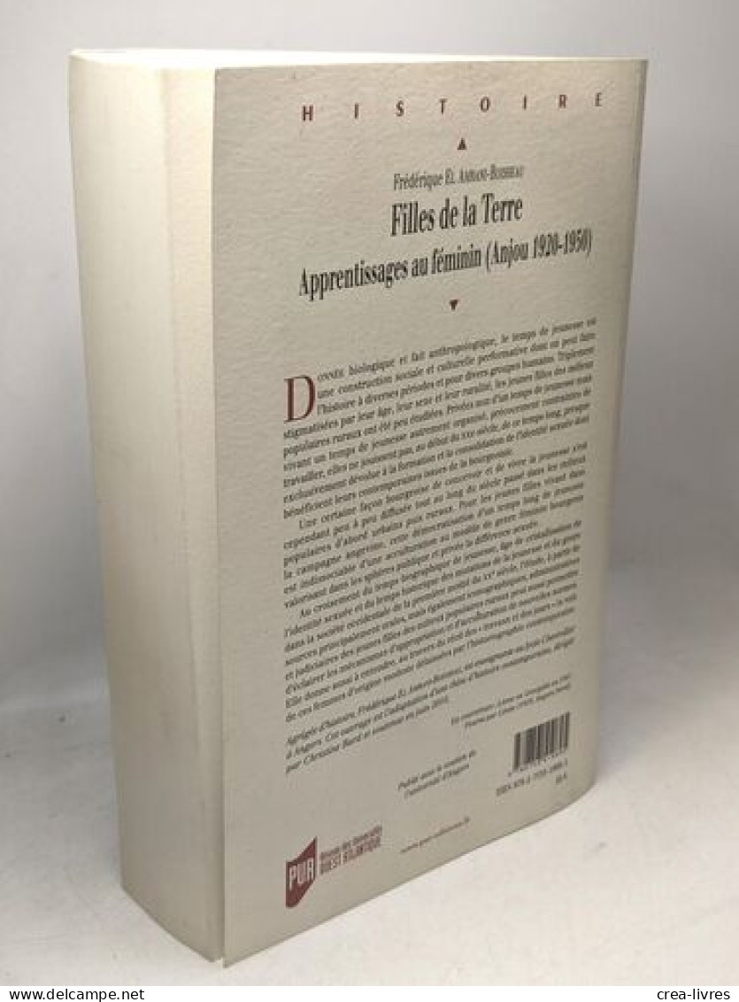 Filles De La Terre : Apprentissages Au Féminin (Anjou 1920-1950) - Andere & Zonder Classificatie