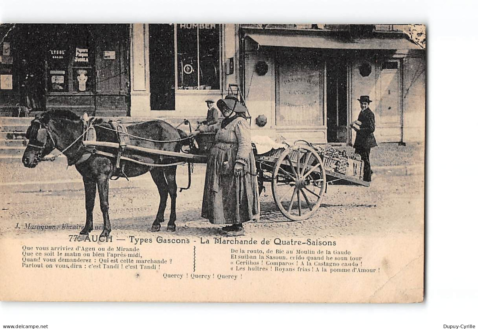 AUCH - Types Gascons - La Marchande De Quatre Saisons - Très Bon état - Auch