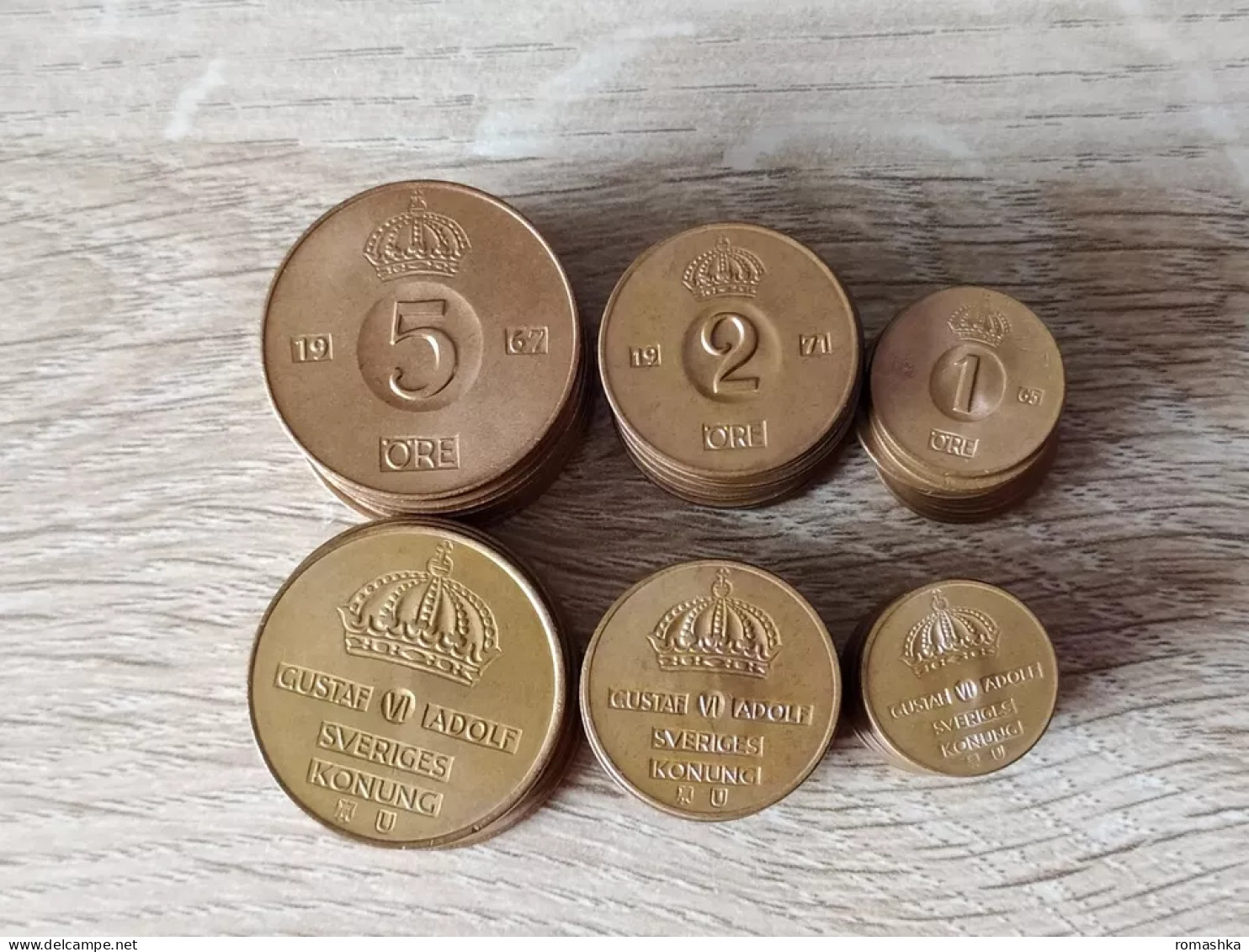 Sweden Set Of 3 Coins 5+2+1 öre UNC Price For One Set Years Random - Suède