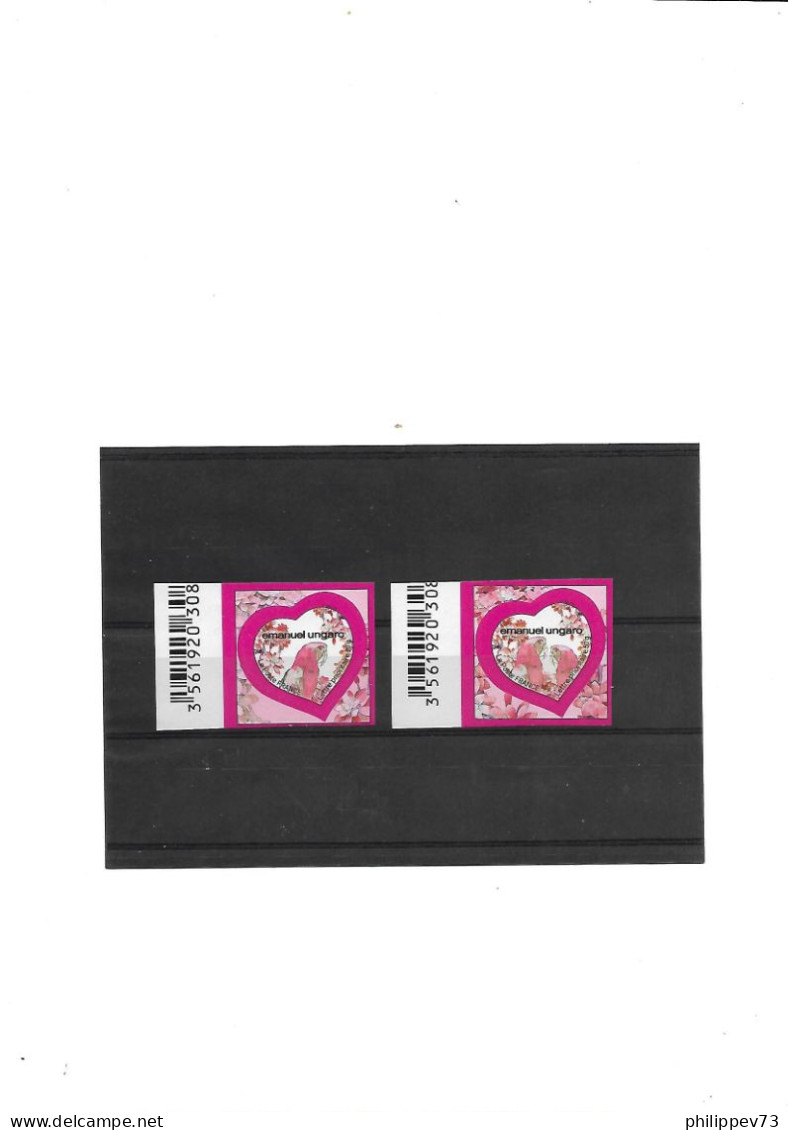 TP Autoadhésif  St Valentin Coeurs 2009 De La Maison De Couture Emanuel Ungaro  N° 265-266  Année 2009 N** - Unused Stamps