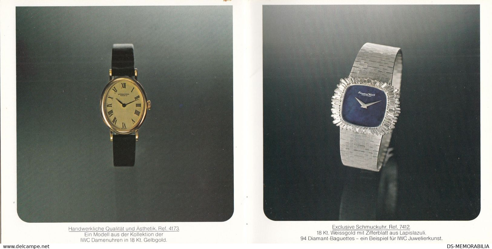 Vintage 1976 IWC Schaffhausen Catalogue & Price List Collection SL - Orologi Di Lusso