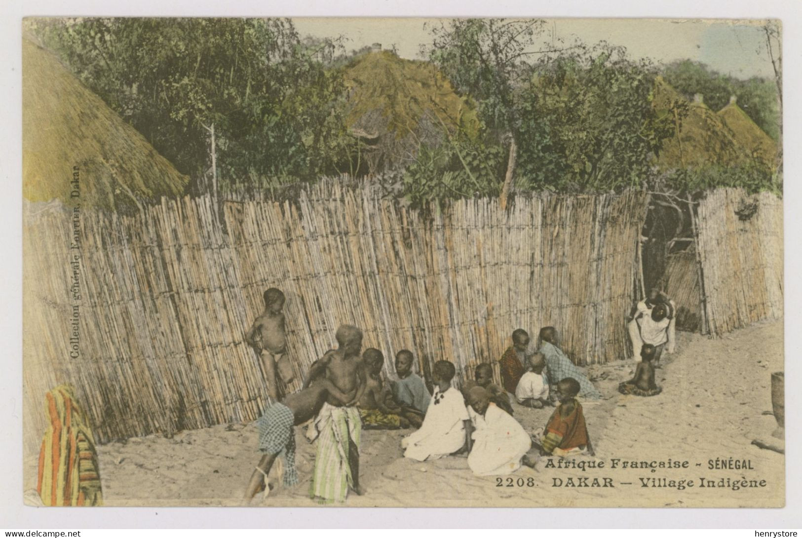 Sénégal : Dakar, Village Indigène - Colorisée (z4248) - Senegal