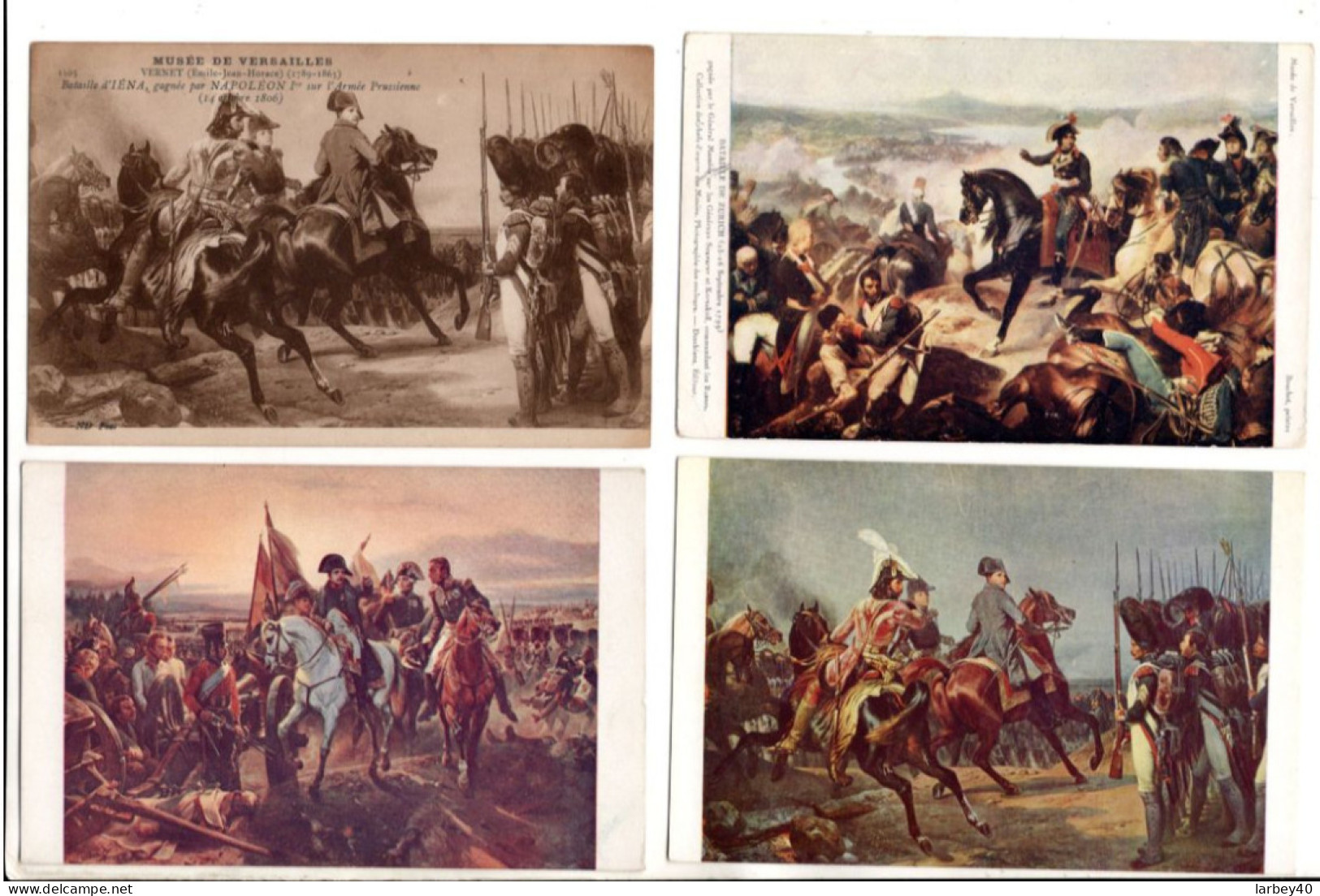 MILITAIRE NAPOLEON - 8 Cartes Postales Ancienne - Peintures & Tableaux