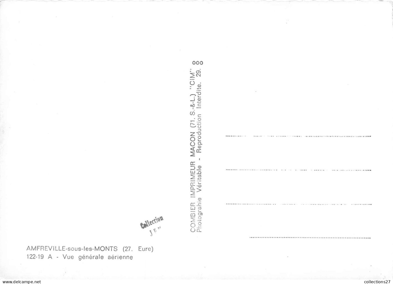 27-AMFREVILLE-SOUS-LES-MONTS- VUE GENERALE AERIENNE - Andere & Zonder Classificatie