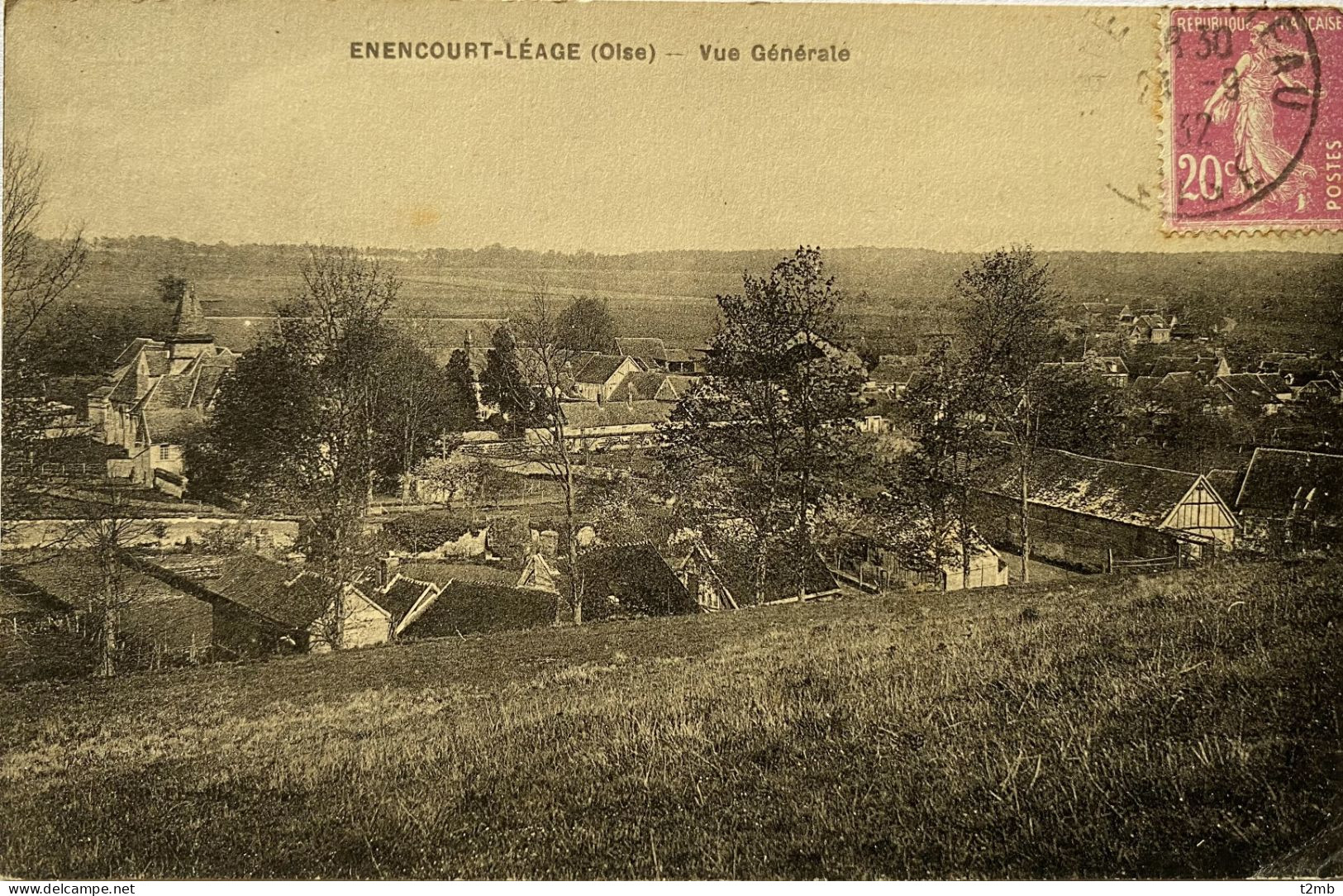 CPA (Oise) ENENCOURT LEAGE - Vue Générale - Autres & Non Classés