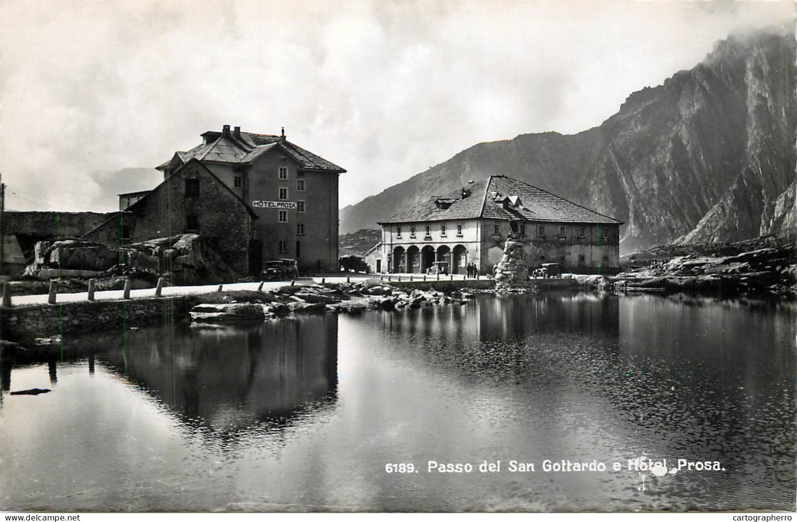 Postcard Switzerland Neuchâtel Passo Del San Gottardo E Hotel Prosa - Neuchâtel