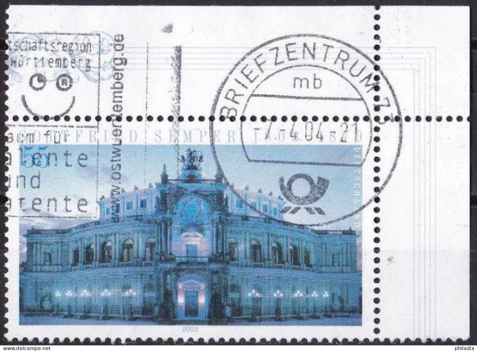 BRD 2003 Mi. Nr. 2371 O/used Eckrand Vollstempel (BRD1-6) - Gebruikt