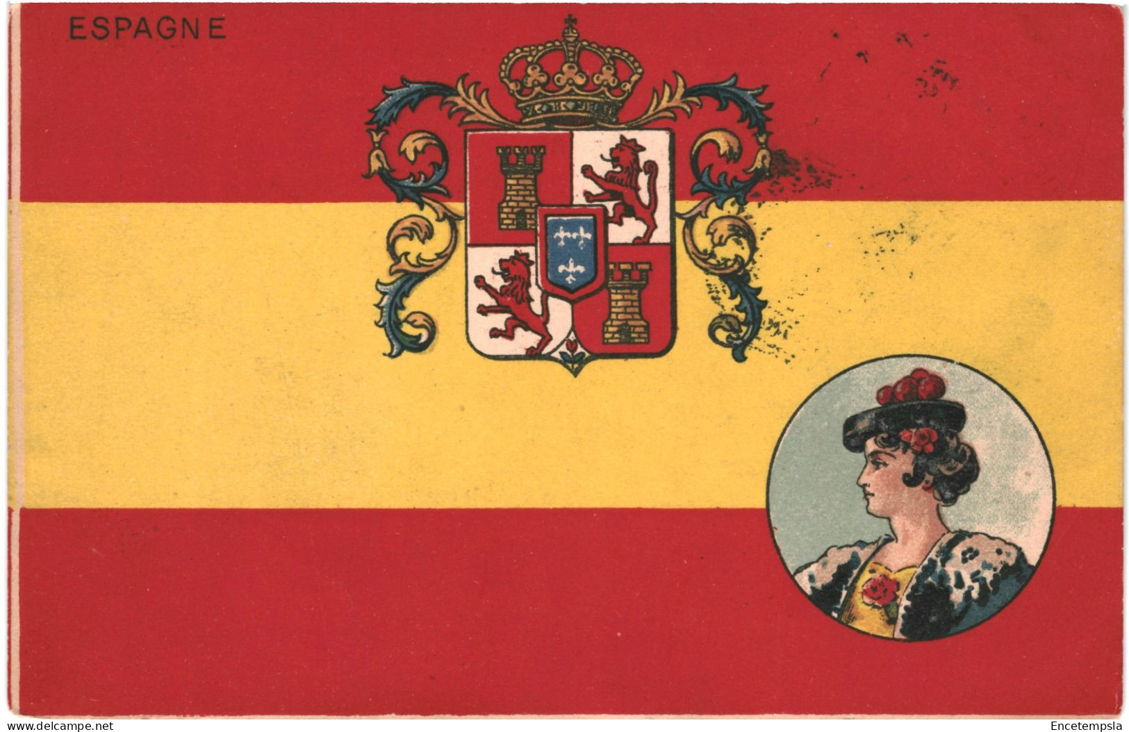 CPA Carte Postale Espagne Drapeau Espagnol 1904  VM80757 - Autres & Non Classés