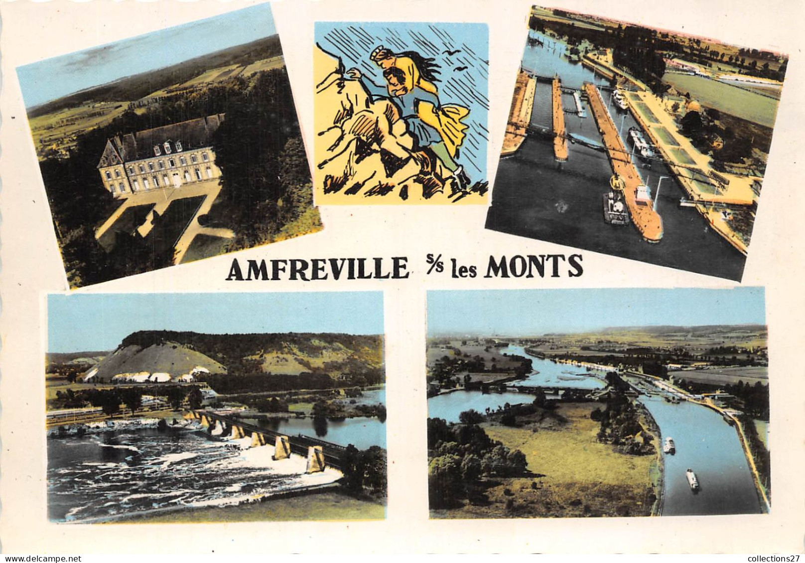 27-AMFREVILLE-SOUS-LES-MONTS- MULTIVUES - Autres & Non Classés