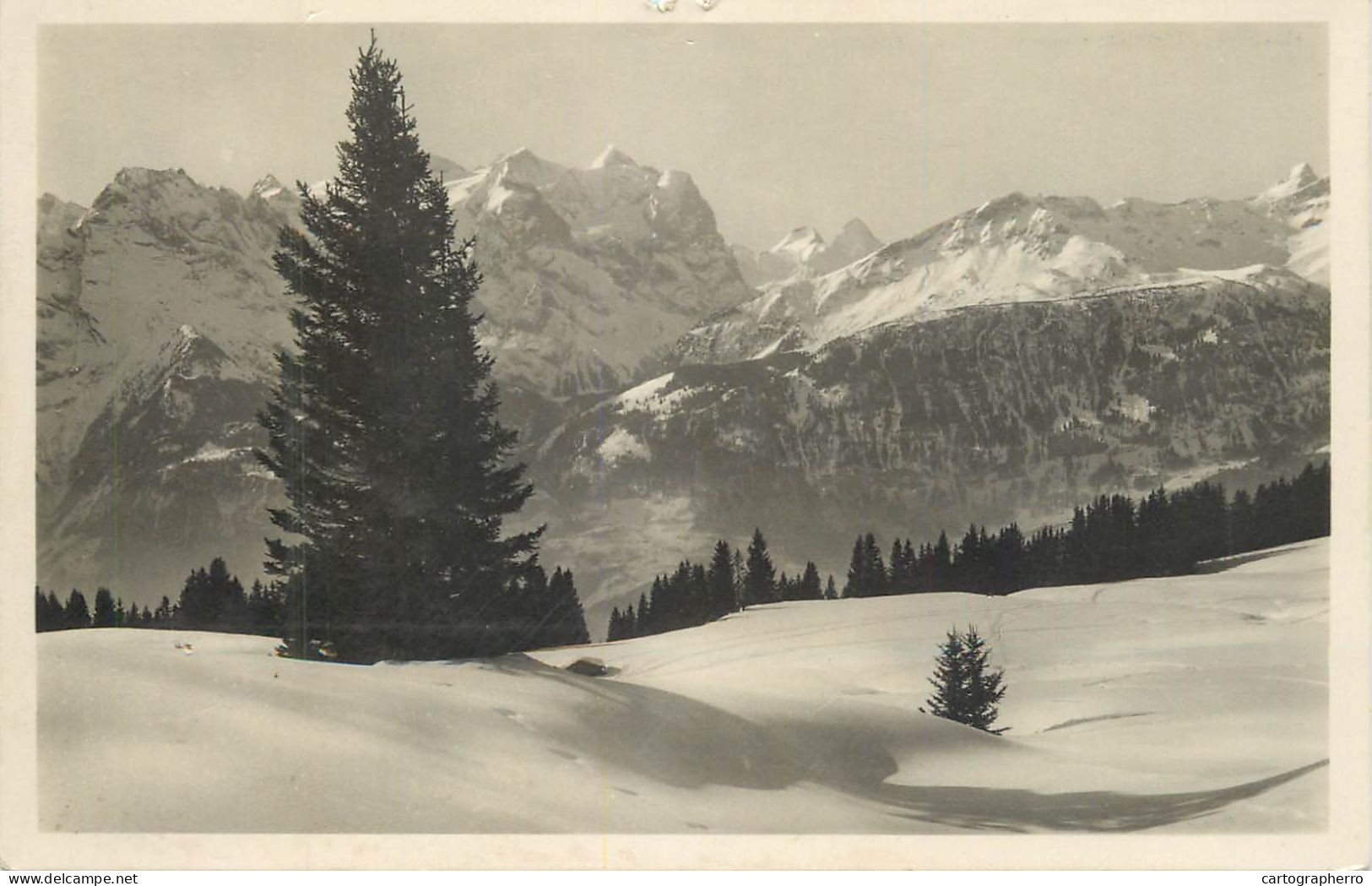 Postcard Switzerland Hasliberg Halmersmad Mit Wetterhorngruppe - Sonstige & Ohne Zuordnung