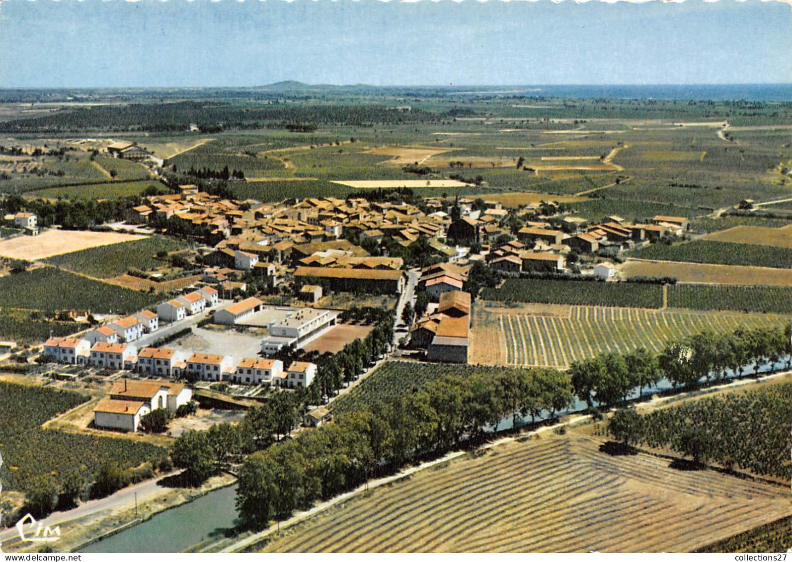 34-PORTIRAGNES- VUE AERIENNE LE VILLAGE - Sonstige & Ohne Zuordnung