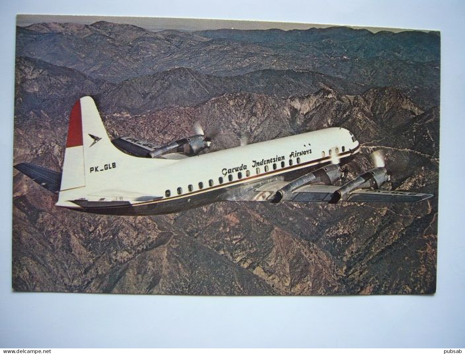 Avion / Airplane / GARUDA - INDONESIAN AIRWAYS / Lockheed L-188C Electra - 1946-....: Ere Moderne