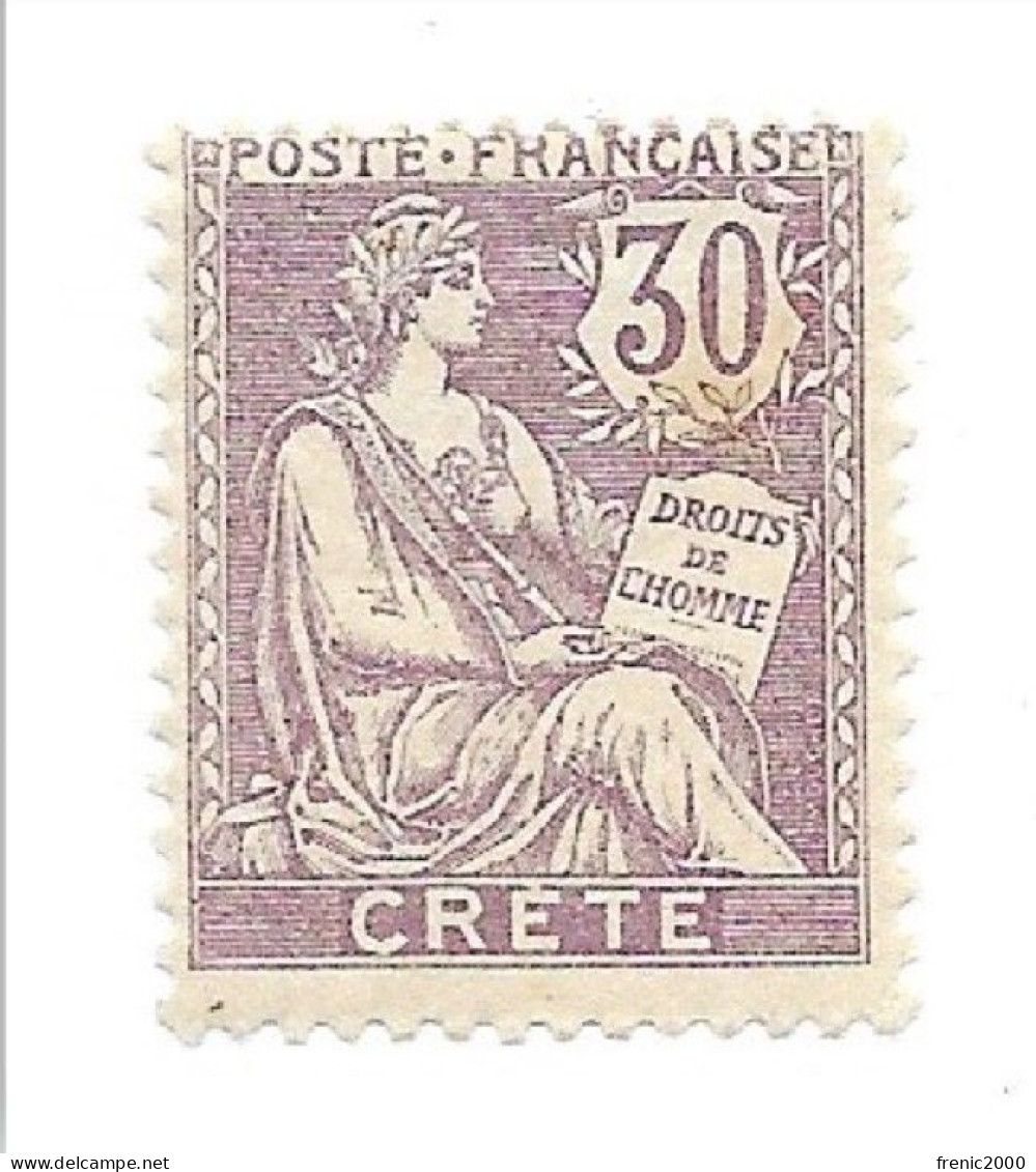 TC 015 - Timbre Crete 10 * Trace Charnière - Unused Stamps