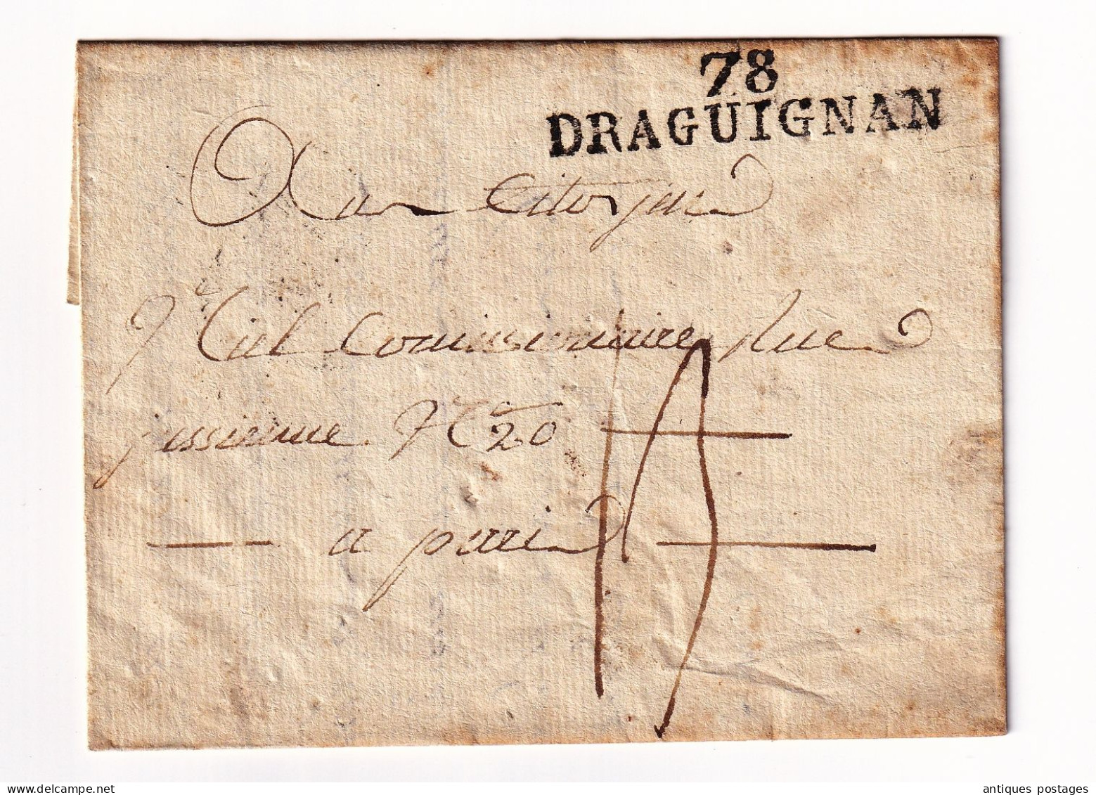 Lettre Directoire 27 Ventôse An VI Draguignan Var Pour Paris - 17 Mars 1798 - Huile Olive Oil - 1701-1800: Voorlopers XVIII