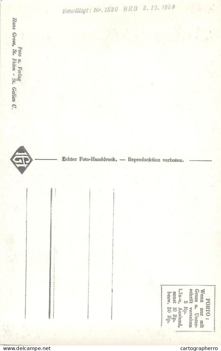 Postcard Switzerland Giesenfall Ob Nesslau - Sonstige & Ohne Zuordnung