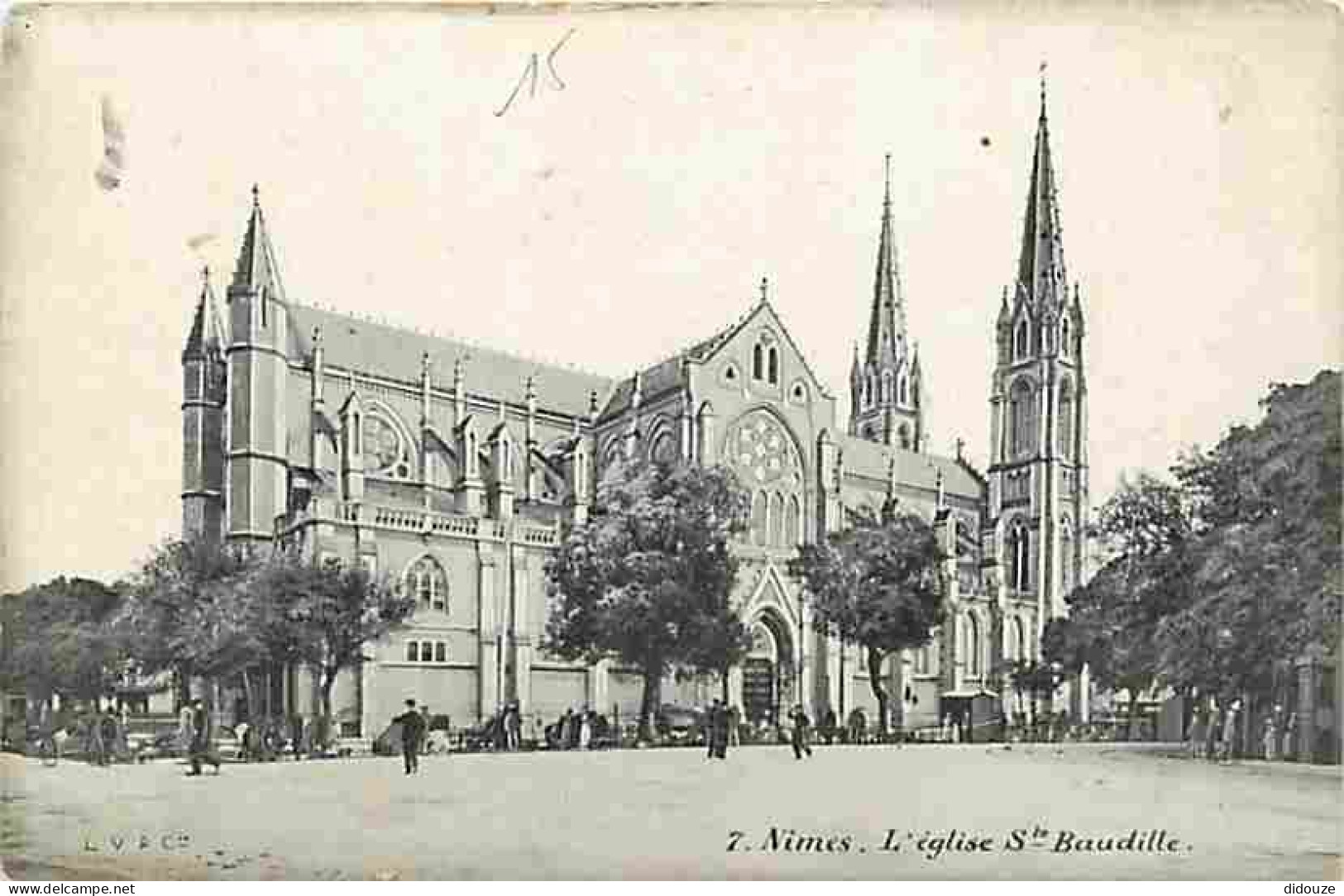 30 - Nimes - Eglise Sainte Baudille - Animée - CPA - Voir Scans Recto-Verso - Nîmes