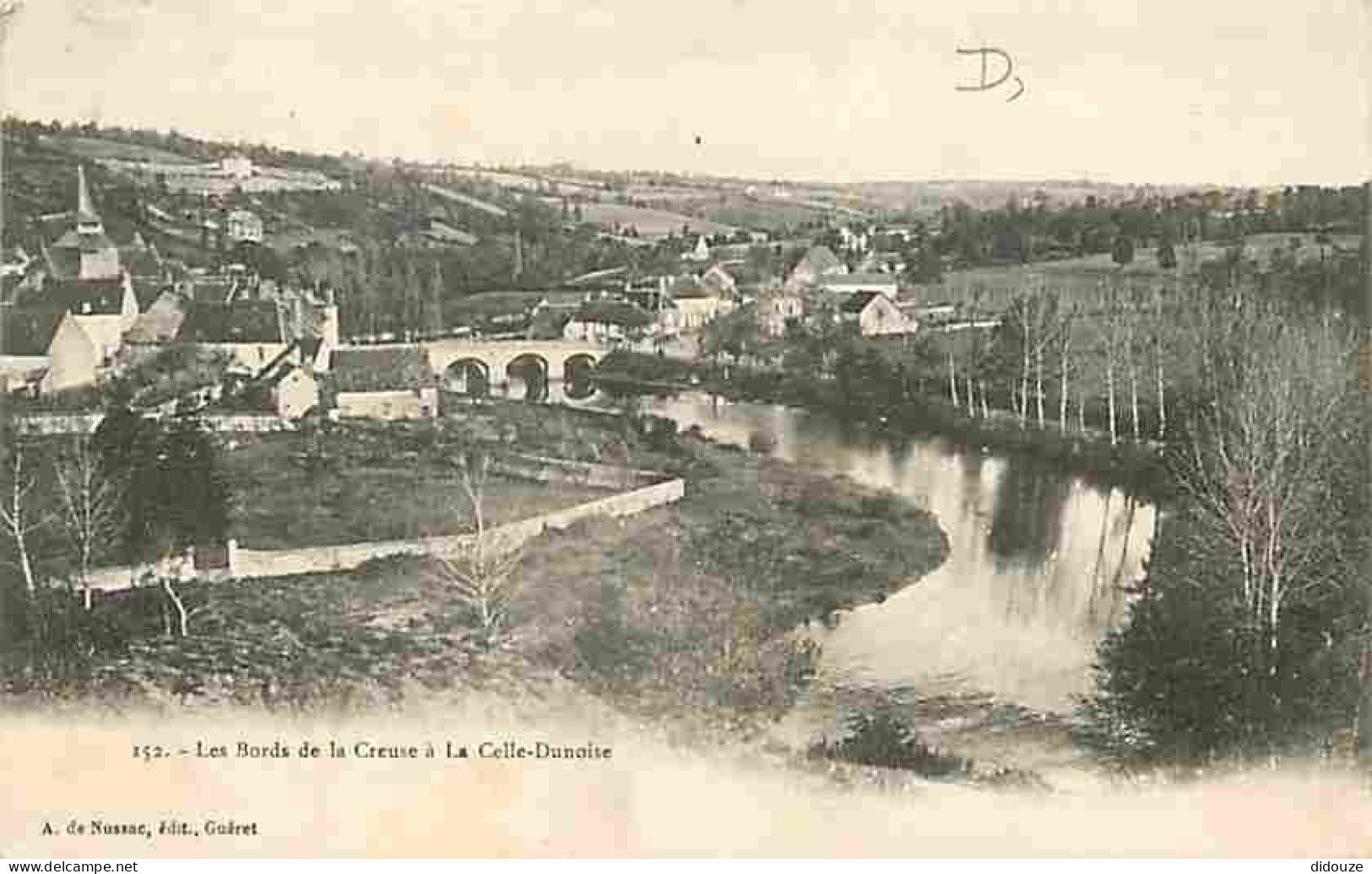 23 - La Celle Dunoise - Les Bords De La Creuse - Oblitération Ronde De 1904 - CPA - Voir Scans Recto-Verso - Autres & Non Classés