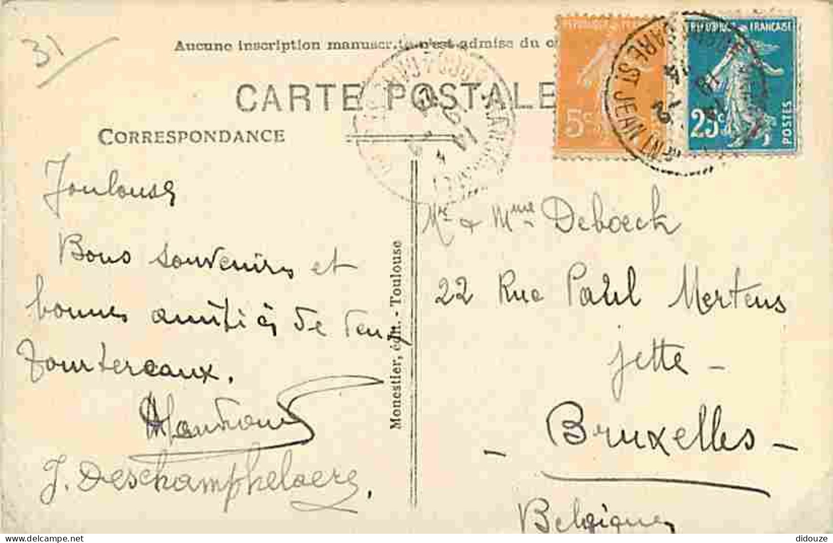 31 - Toulouse - La Rue Constantine - Animée - Oblitération Ronde De 1924 - CPA - Voir Scans Recto-Verso - Toulouse