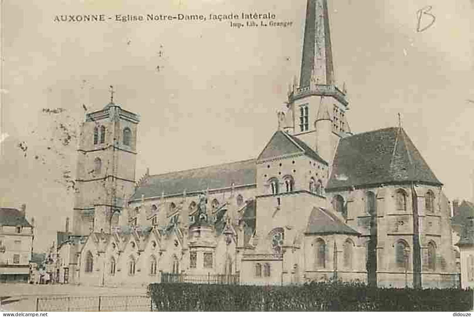 21 - Auxonne - Eglise Notre Dame - Façade Latérale - Correspondance - Oblitération Ronde De 1914 - CPA - Voir Scans Rect - Auxonne