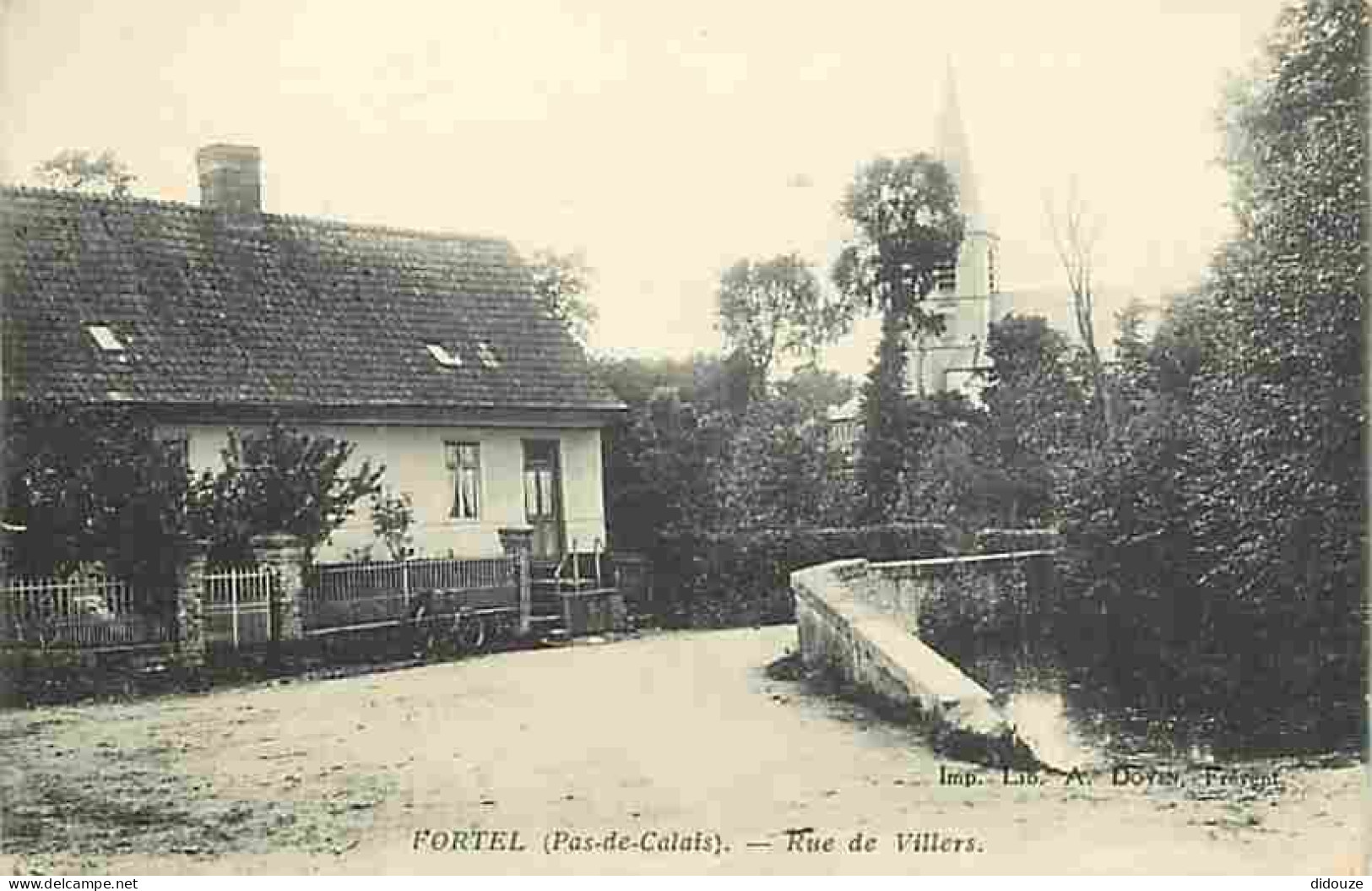 62 - Fortel - Rue De Villers - Ecrite En 1918 - CPA - Voir Scans Recto-Verso - Autres & Non Classés