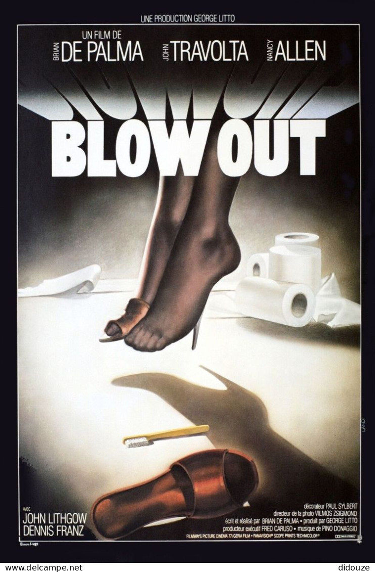 Cinema - Blow Out - John Travolta - Illustration Vintage - Affiche De Film - CPM - Carte Neuve - Voir Scans Recto-Verso - Manifesti Su Carta