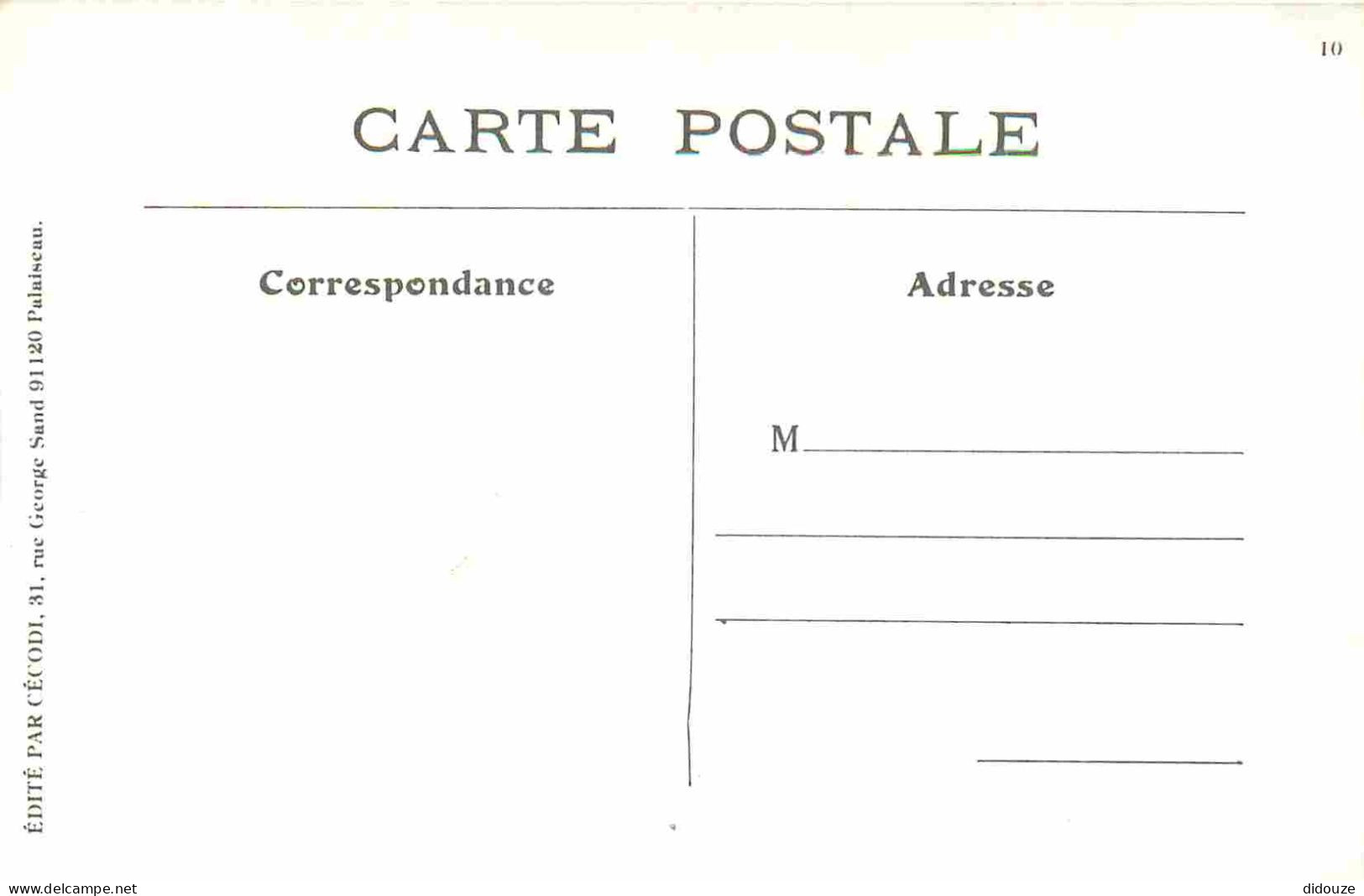 Reproduction CPA - Patriotiques - Cocorico - C'était La France - No 10 - CPM Format CPA - Carte Neuve - Voir Scans Recto - Patriottiche