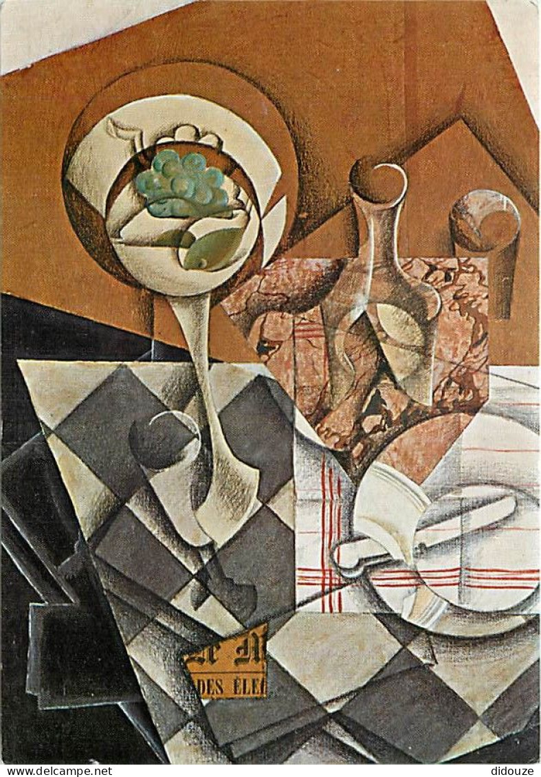 Art - Peinture - José Gonsalez Gris - Collage Met Fruitschaal 1914 - CPM - Carte Neuve - Voir Scans Recto-Verso - Paintings