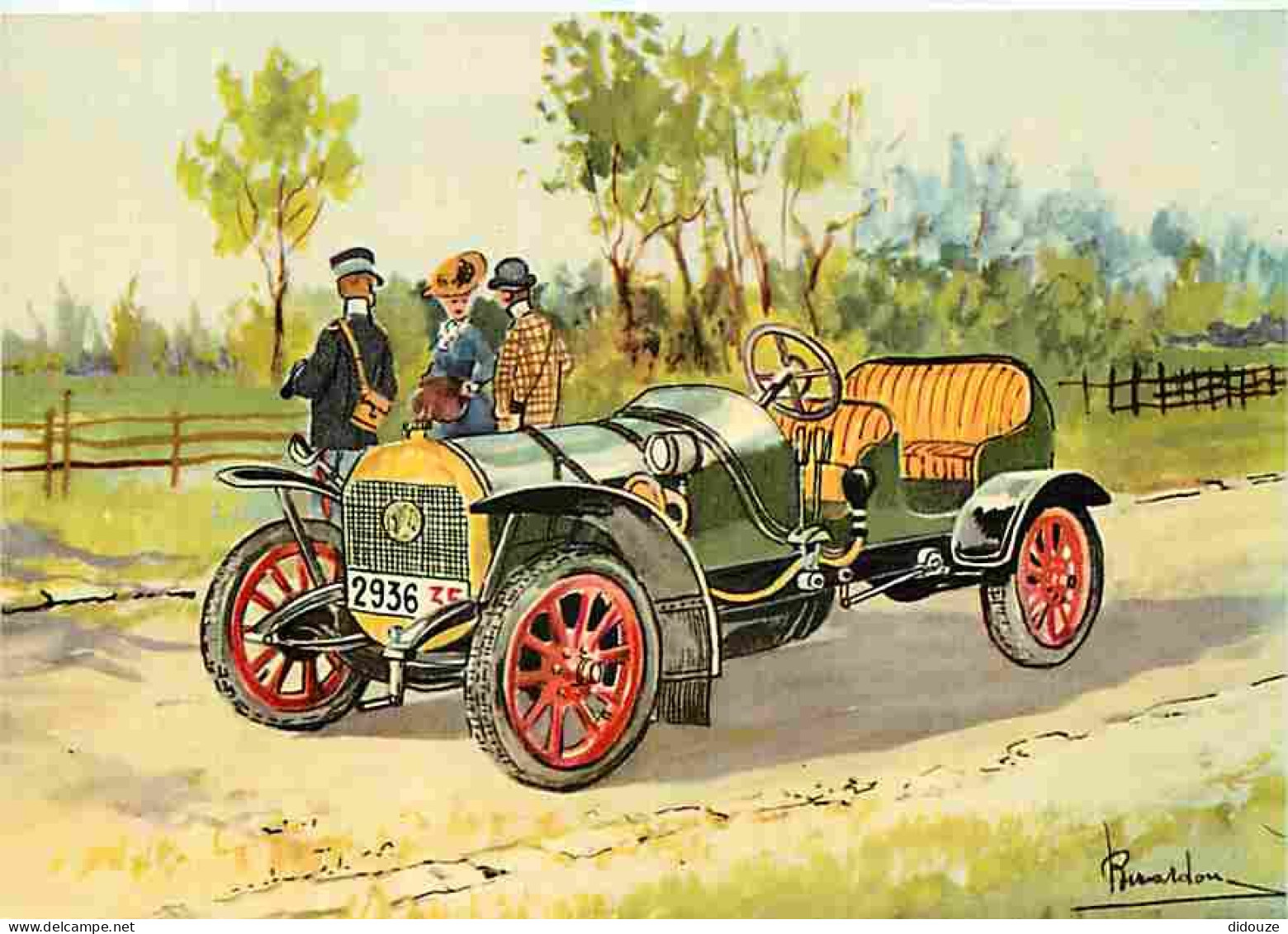 Automobiles - Dessin - CPM - Voir Scans Recto-Verso - Voitures De Tourisme