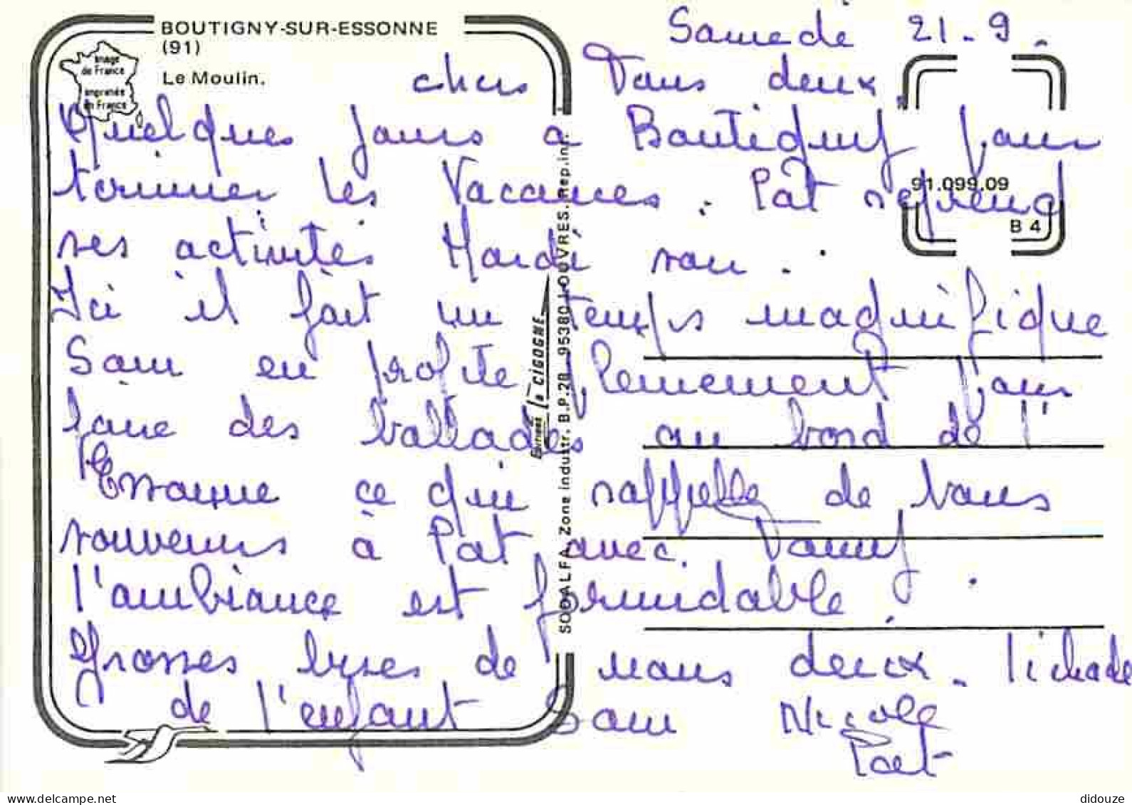 91 - Boutigny Sur Essonne - Le Moulin - Fleurs - CPM - Voir Scans Recto-Verso - Sonstige & Ohne Zuordnung