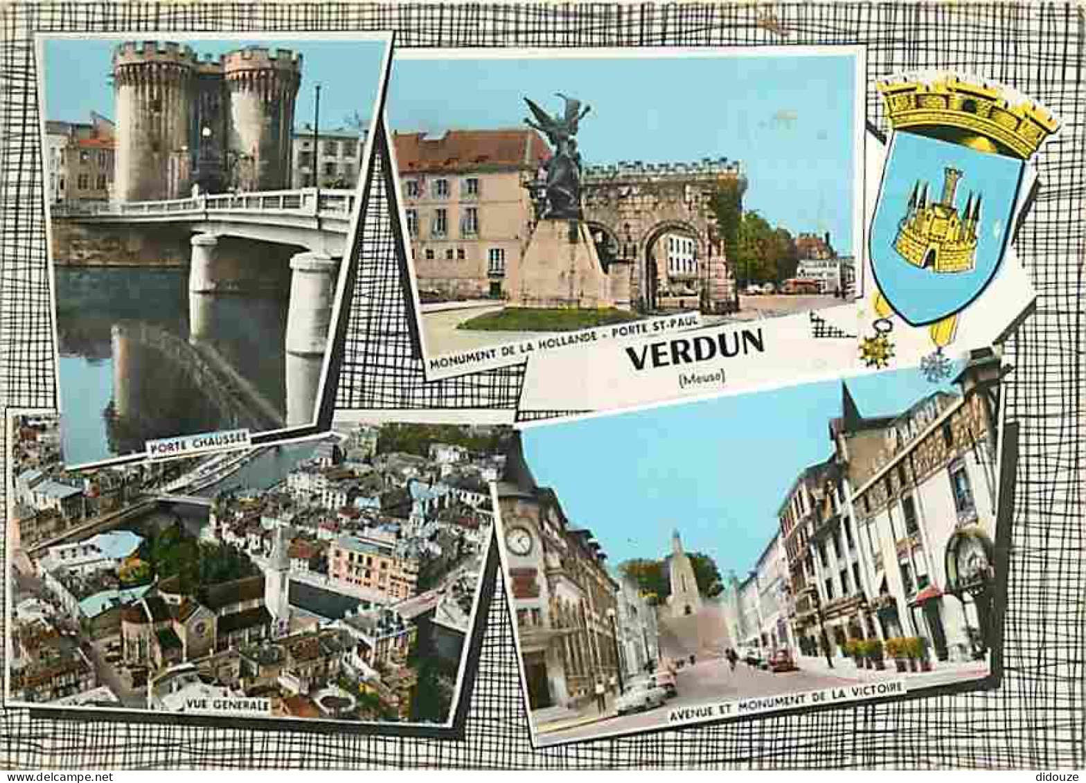 55 - Verdun - Multivues - Automobiles - Blasons - CPM - Voir Scans Recto-Verso - Verdun