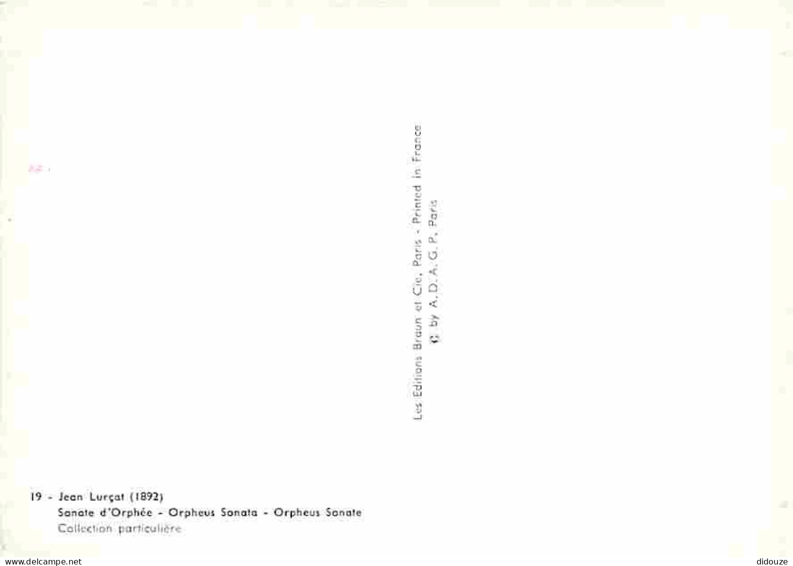Art - Tapisserie - Jean Lurçat - Sonate D'Orphée - CPM - Voir Scans Recto-Verso - Autres & Non Classés