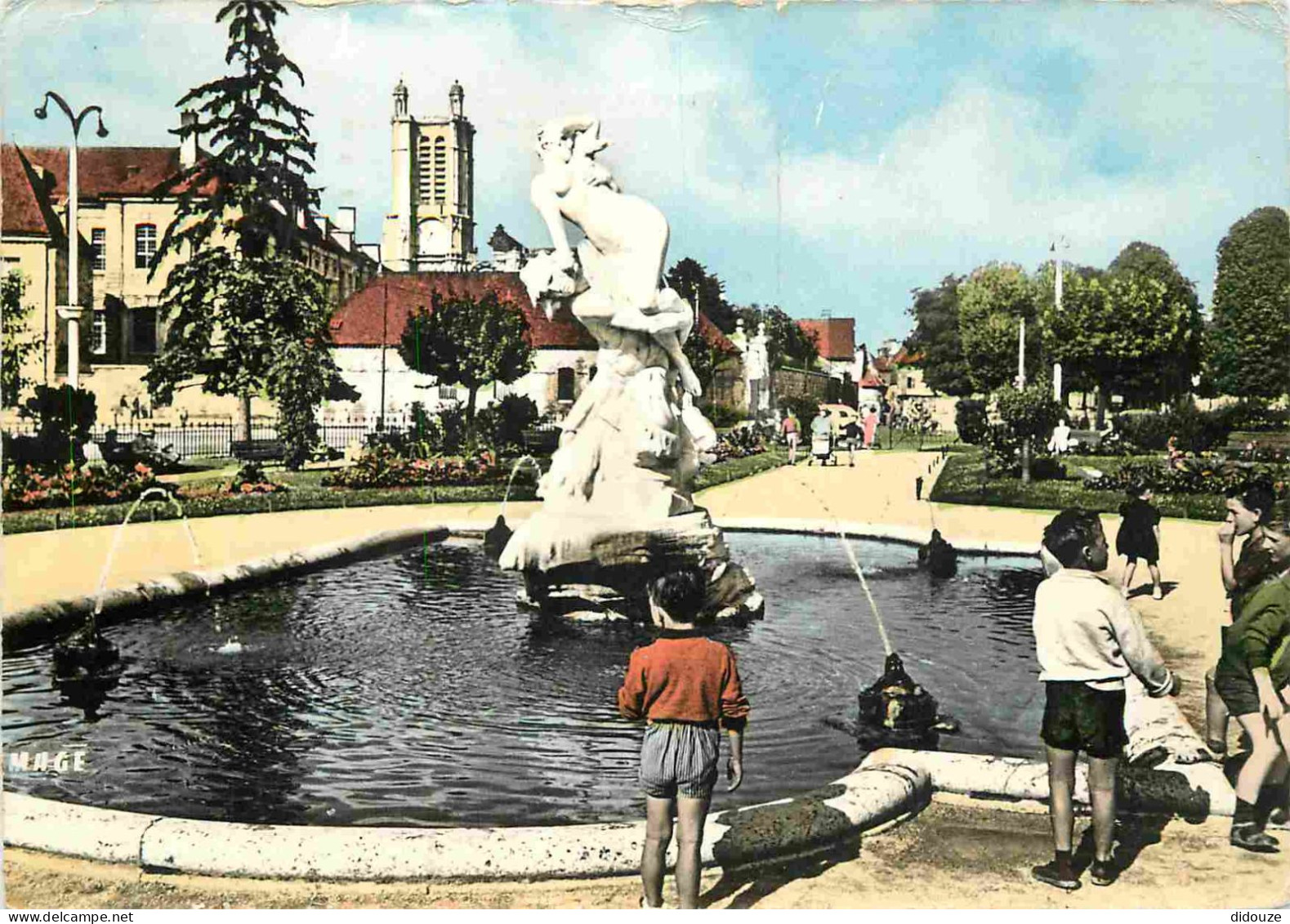 10 - Troyes - Jardins De La Préfecture - Le Rapt - Animée - Enfants - Mention Photographie Véritable - Carte Dentelée -  - Troyes