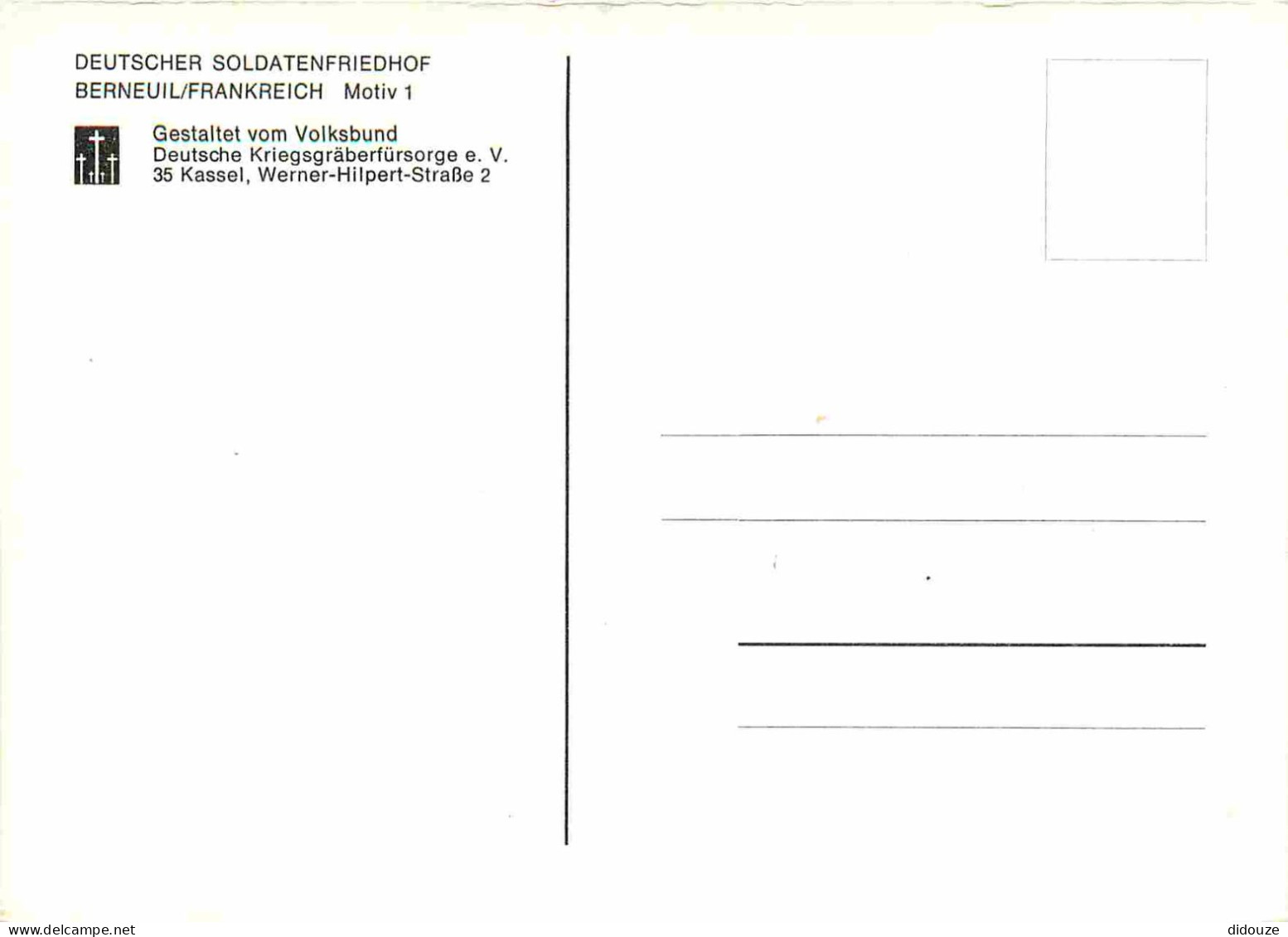 17 - Berneuil - Deutscher Soldatenfriedhot - Cimetière Militaire Allemand - CPM - Carte Neuve - Voir Scans Recto-Verso - Autres & Non Classés