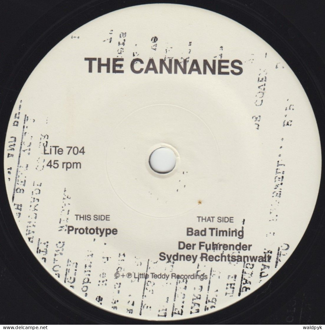 THE CANNANES - Prototype - Otros - Canción Inglesa