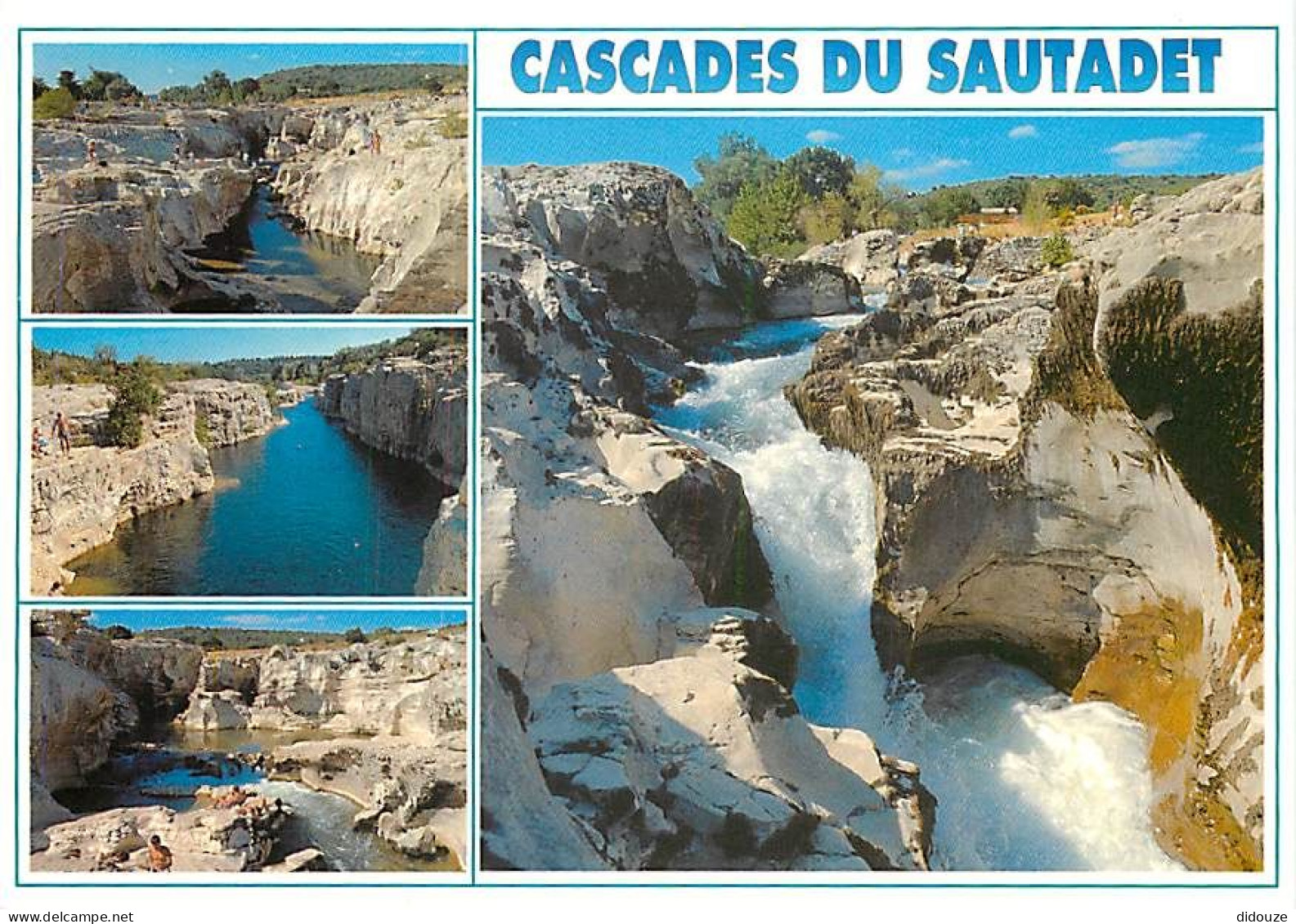 30 - Gard - Cascades Du Sautaret - Multivues - Flamme Postale De Isle Sur La Sorgue - CPM - Voir Scans Recto-Verso - Andere & Zonder Classificatie