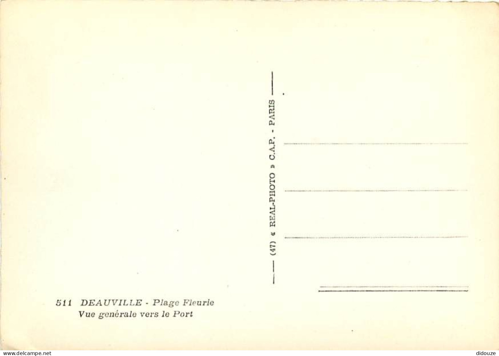 14 - Deauville - Vue Générale Vers Le Port - CPSM Grand Format - Automobiles - Montgolfière - Carte Neuve - CPM - Voir S - Deauville