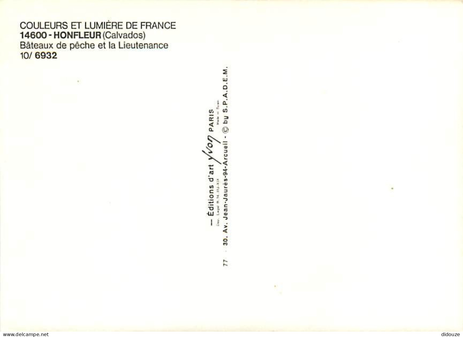 14 - Honfleur - Bateaux De Pêche Et La Lieutenance - Carte Neuve - CPM - Voir Scans Recto-Verso - Honfleur