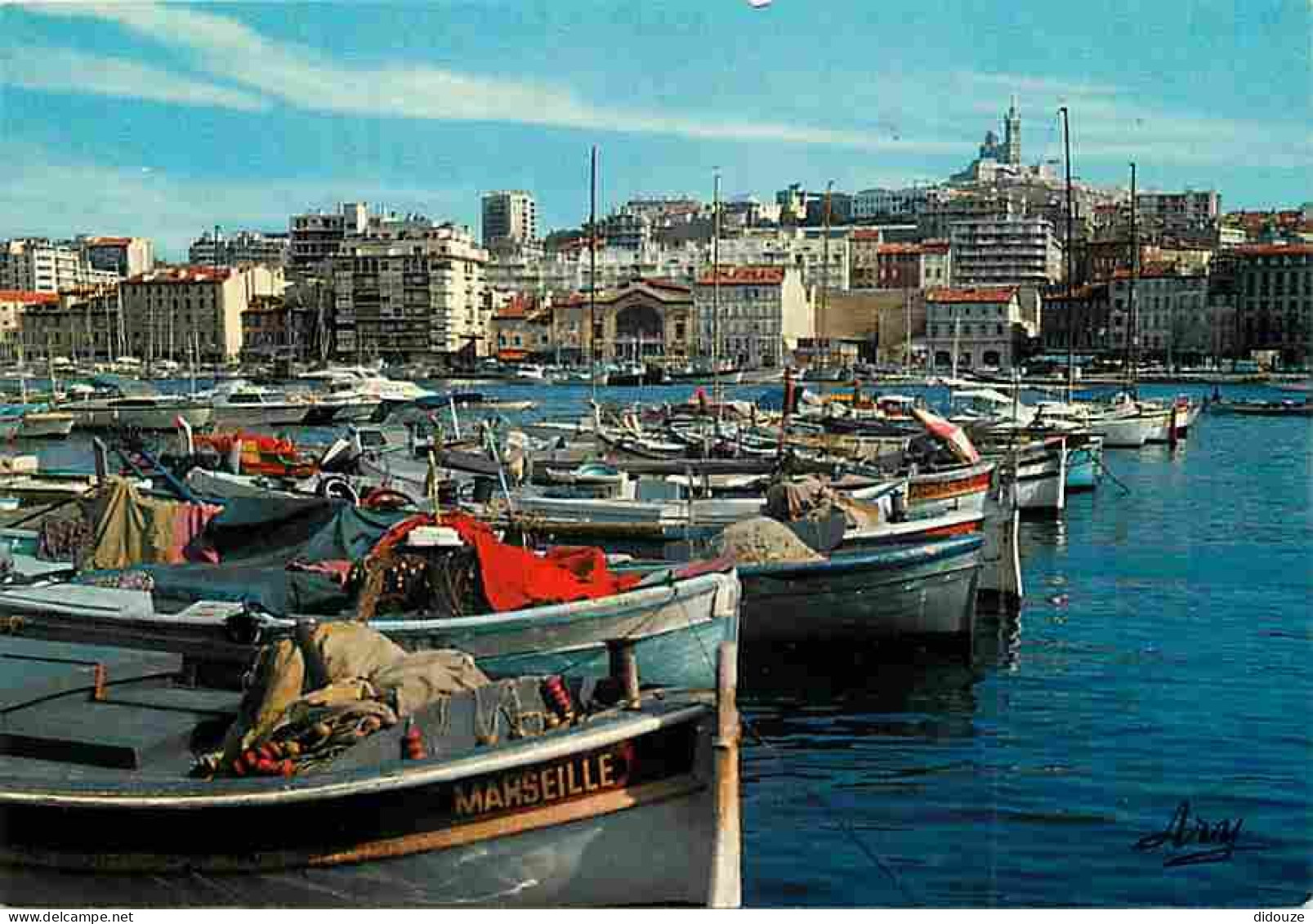 13 - Marseille - Bateaux De Peche - Notre Dame De La Garde - Carte Neuve - CPM - Voir Scans Recto-Verso - Joliette, Zone Portuaire