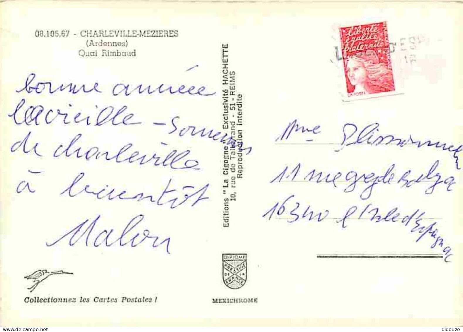 08 - Charleville Mézières - Quai Rimbaud - CPM - Voir Scans Recto-Verso - Charleville