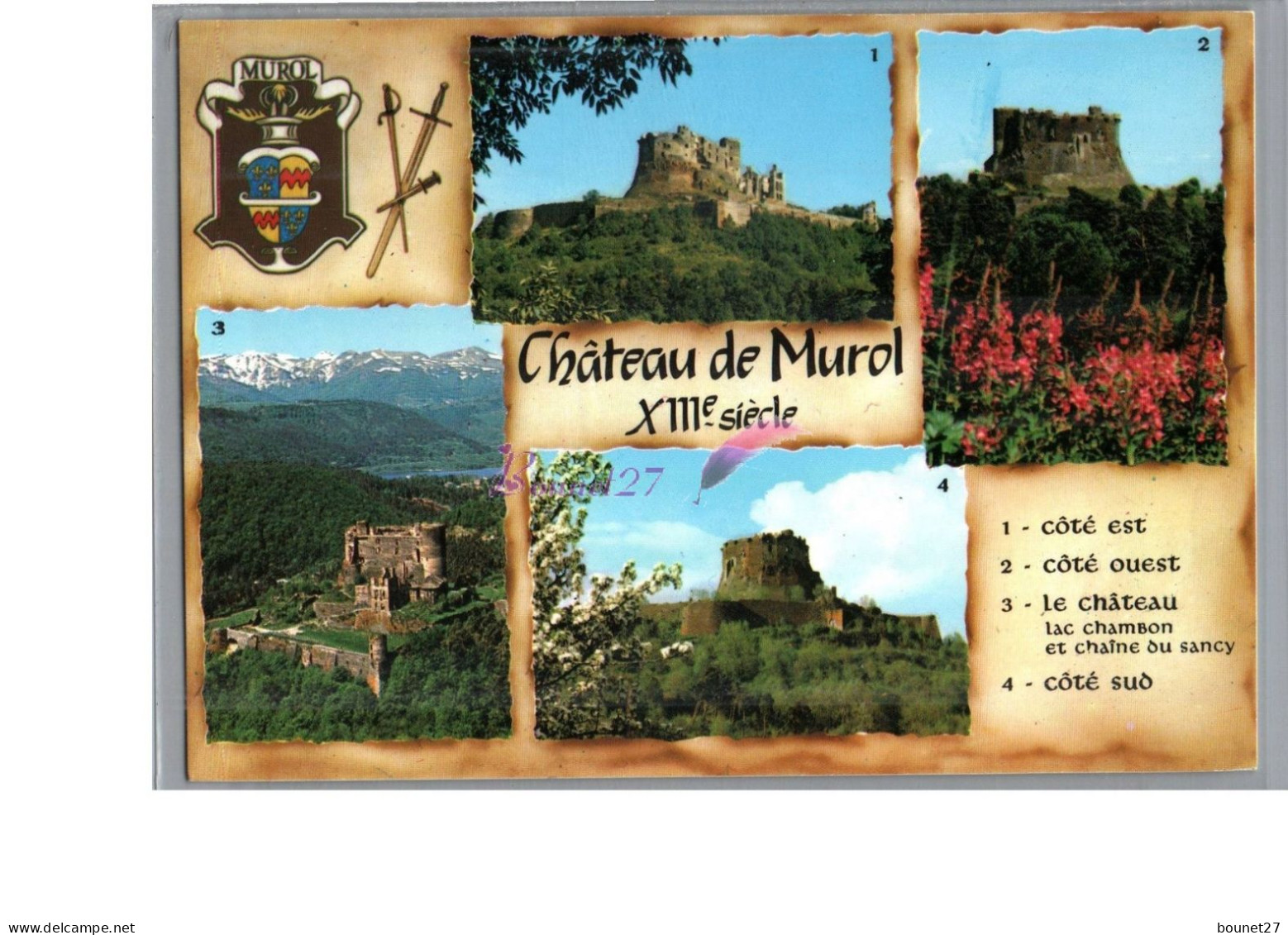 MUROL 63 - Le Château Guillaume De Sam Multi Vue Emblème écusson épée - Otros & Sin Clasificación