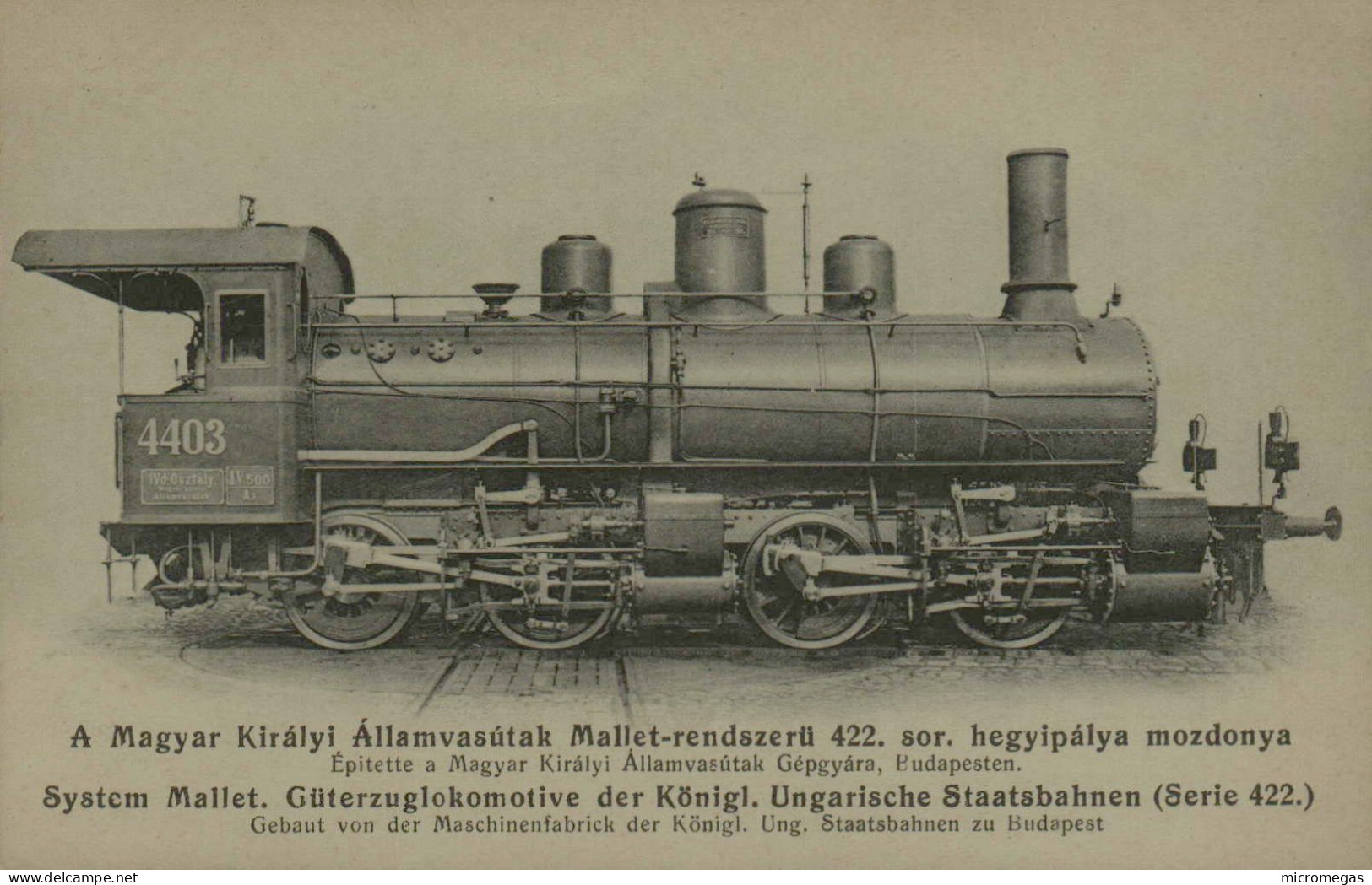 A MAGYAR KIRALYI ALLAMVASUTAK 422. SOR. HEGYIPALYA MOZDONYA - Trains