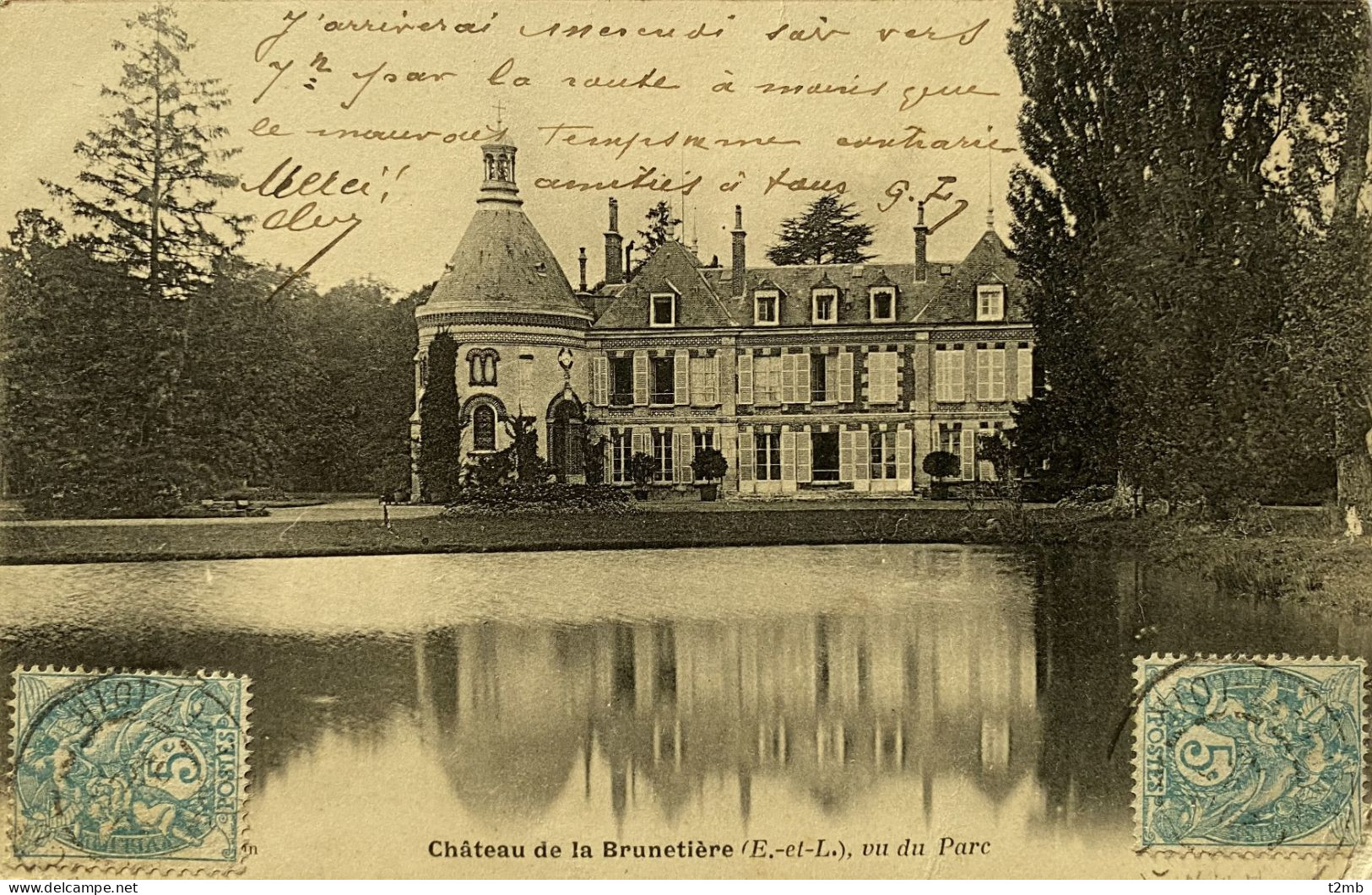 CPA (E.-et-L.) Château De La Brunetière, Vu Du Parc - Autres & Non Classés