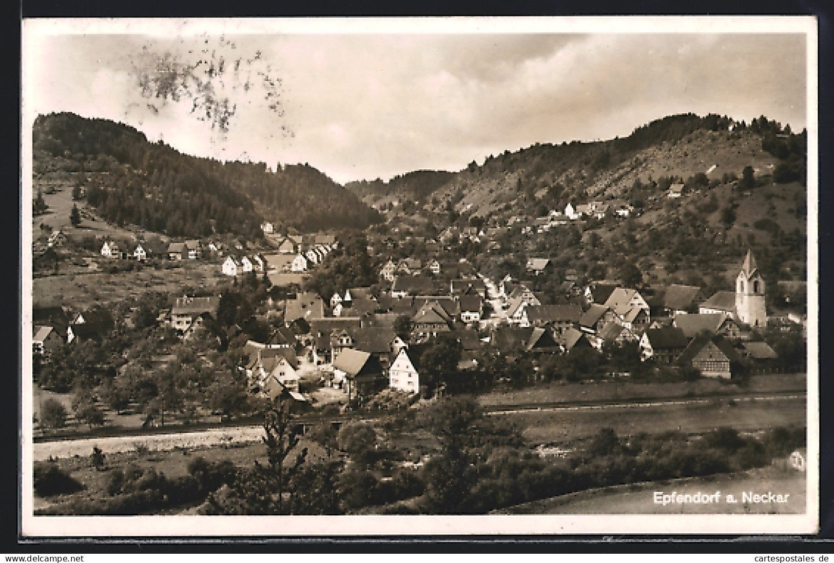 AK Epfendorf A. Neckar, Teilansicht Mit Kirche  - Autres & Non Classés