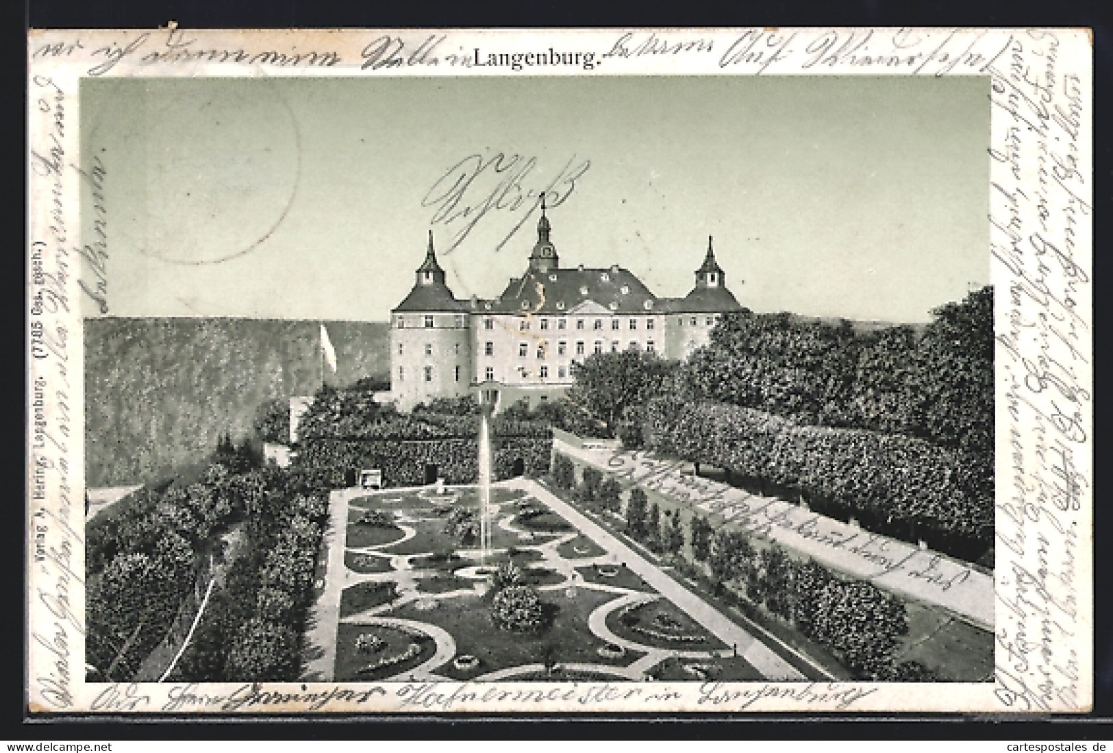 AK Langenburg, Blick Auf Das Schloss  - Autres & Non Classés