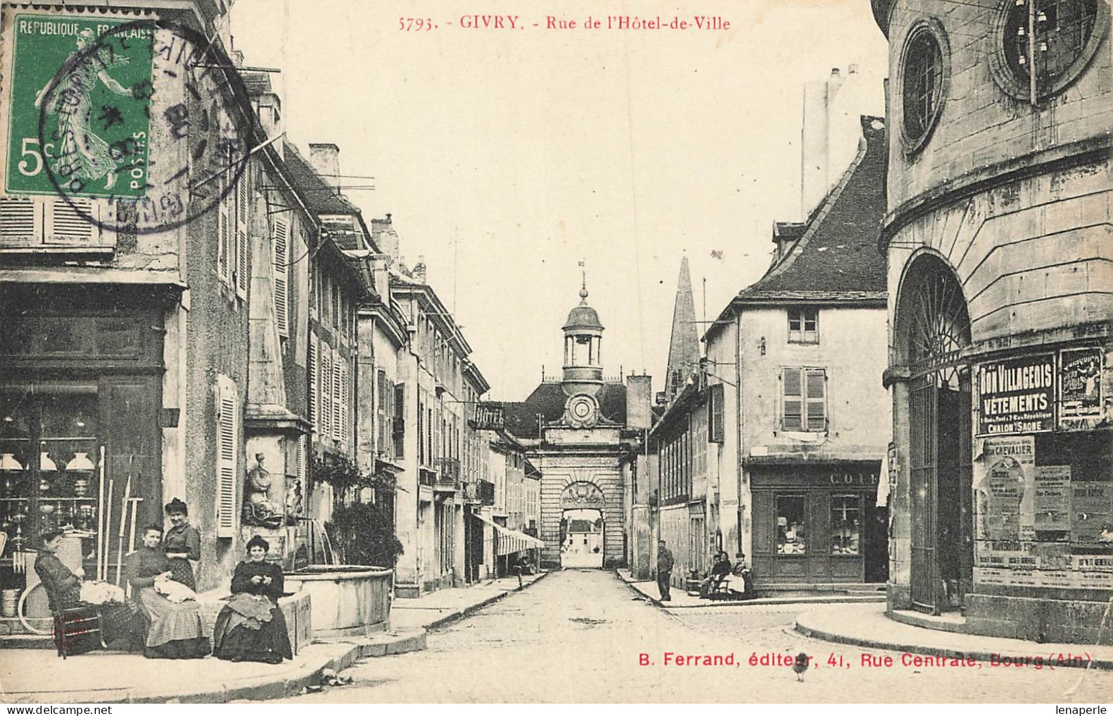 D9361 Givry Rue De L'hôtel De Ville - Other & Unclassified