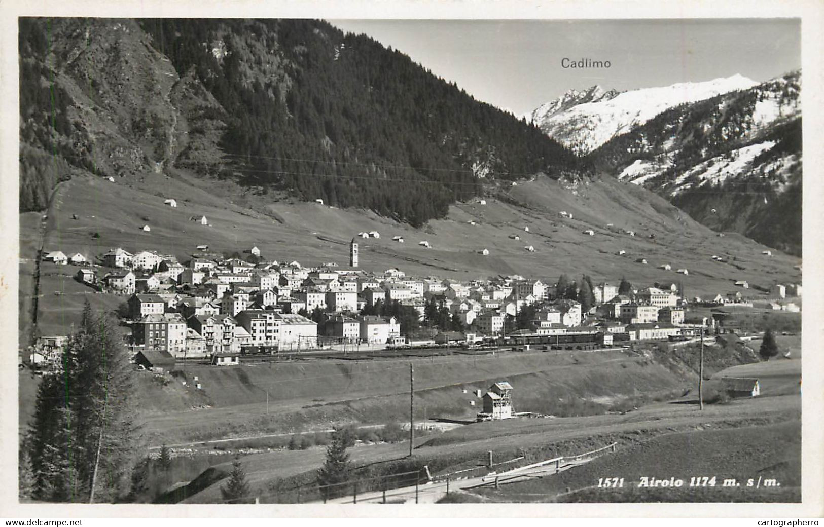 Postcard Switzerland Airolo Cadlimo Mountain Peak - Altri & Non Classificati