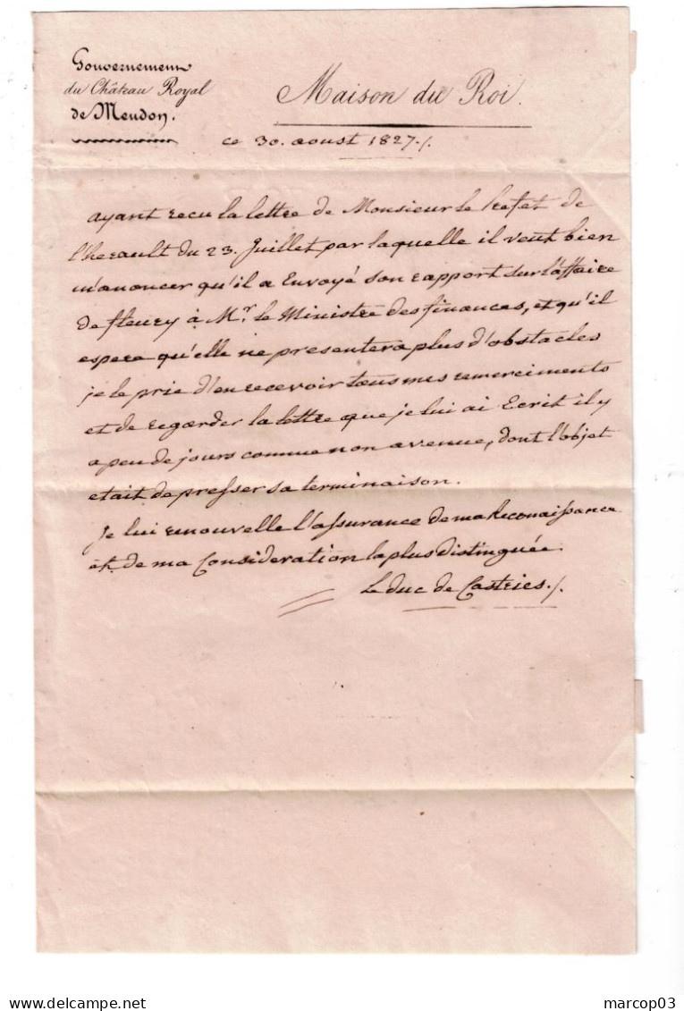 92 HAUT DE SEINE MEUDON LAC Linéaire P72P/MEUDON + P.P.P.P. (Paris)  Taxe 6 SUP - 1801-1848: Précurseurs XIX