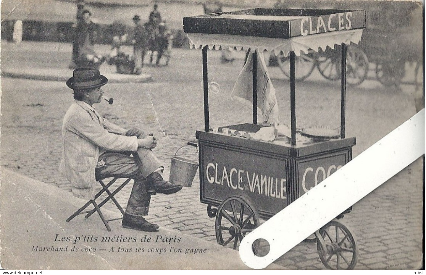 75 Paris, Les P'tits Métiers (Atget), V.P. N°15, Marchand De Coco, D5125 - Artigianato Di Parigi